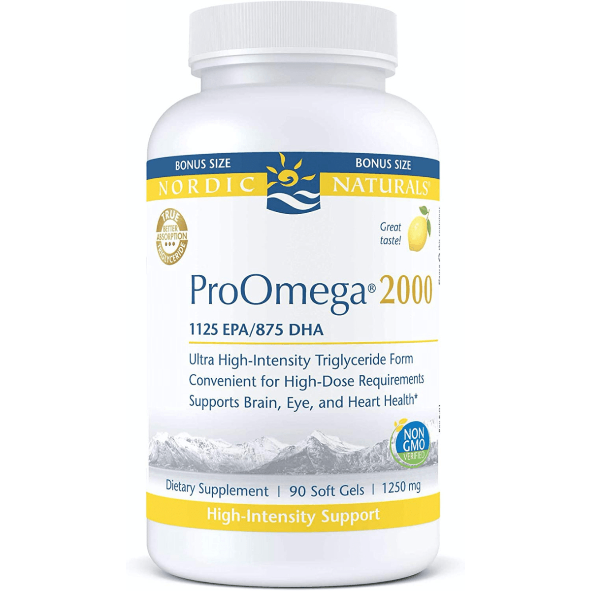 Nordic Naturals ProOmega 2000 - 1125 EPA / 875 DHA - Limón - Haz Tu Pedido