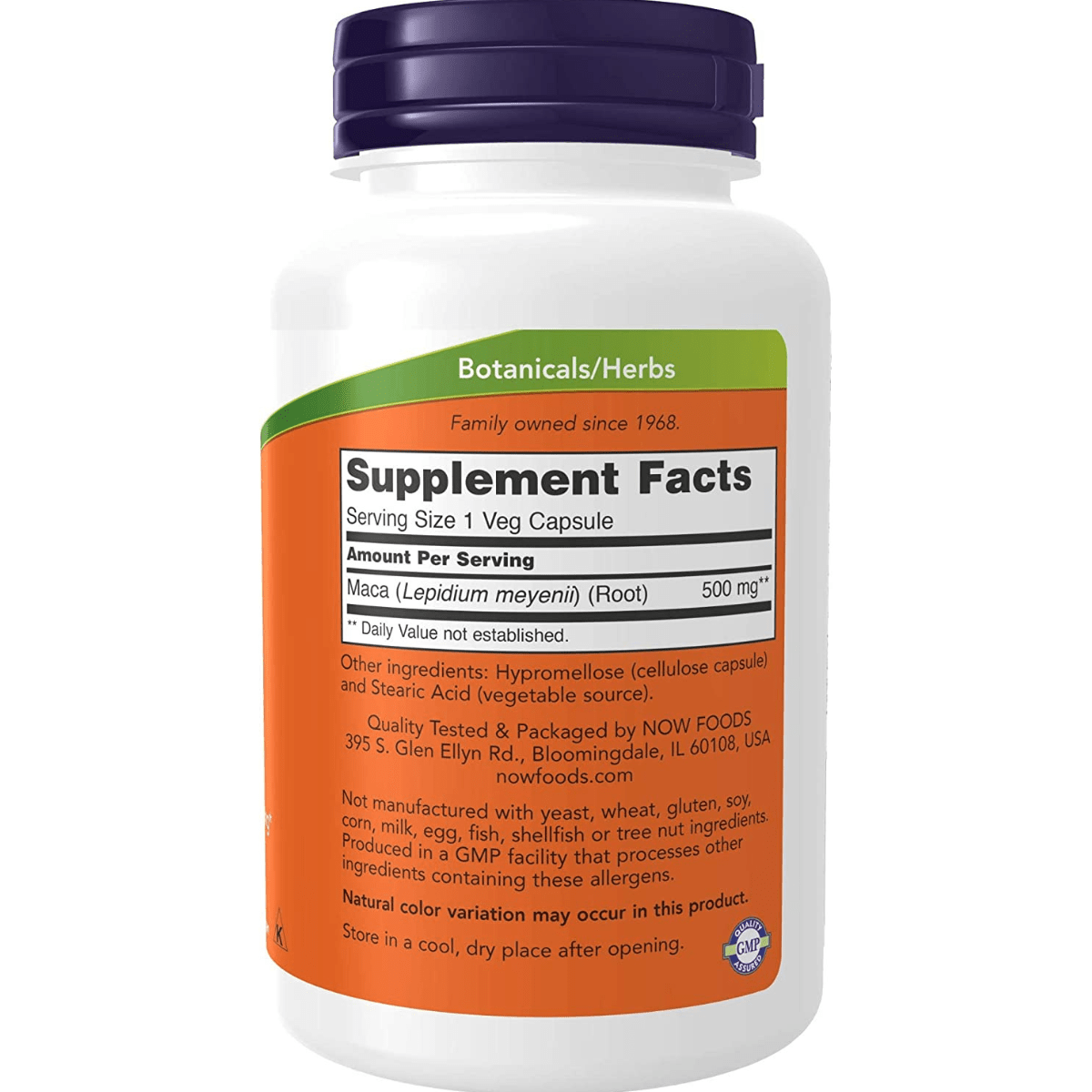 NOW Foods Maca 500 mg - Haz Tu Pedido