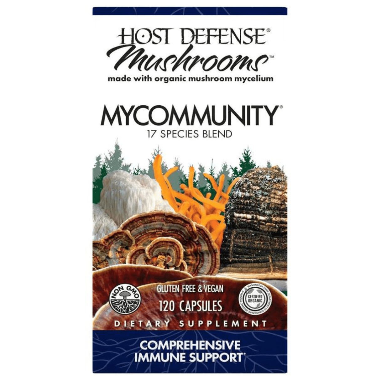 Host Defense Soporte Inmune con 17 Potentes Hongos - Haz Tu Pedido