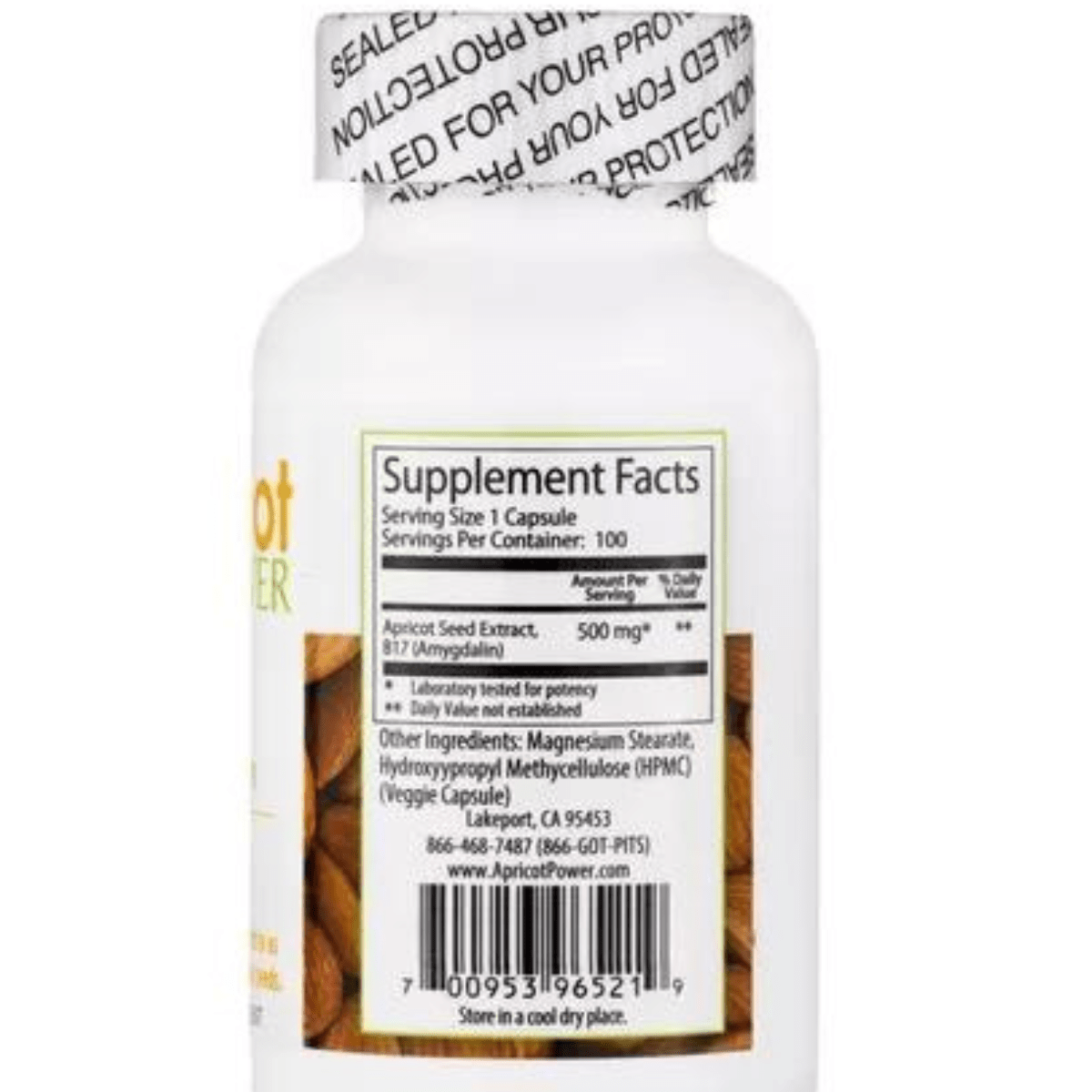 Apricot Power Vitamina B17 - 100 Tabletas - Haz Tu Pedido