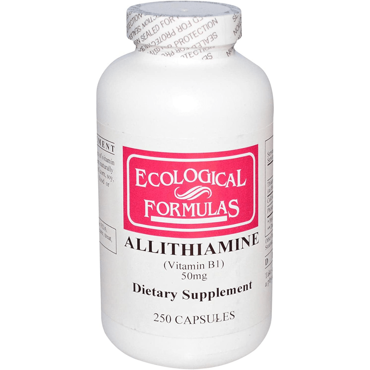 Ecological Formulas Vitamina B1 - 50 mg - 250 Cápsulas - Haz Tu Pedido