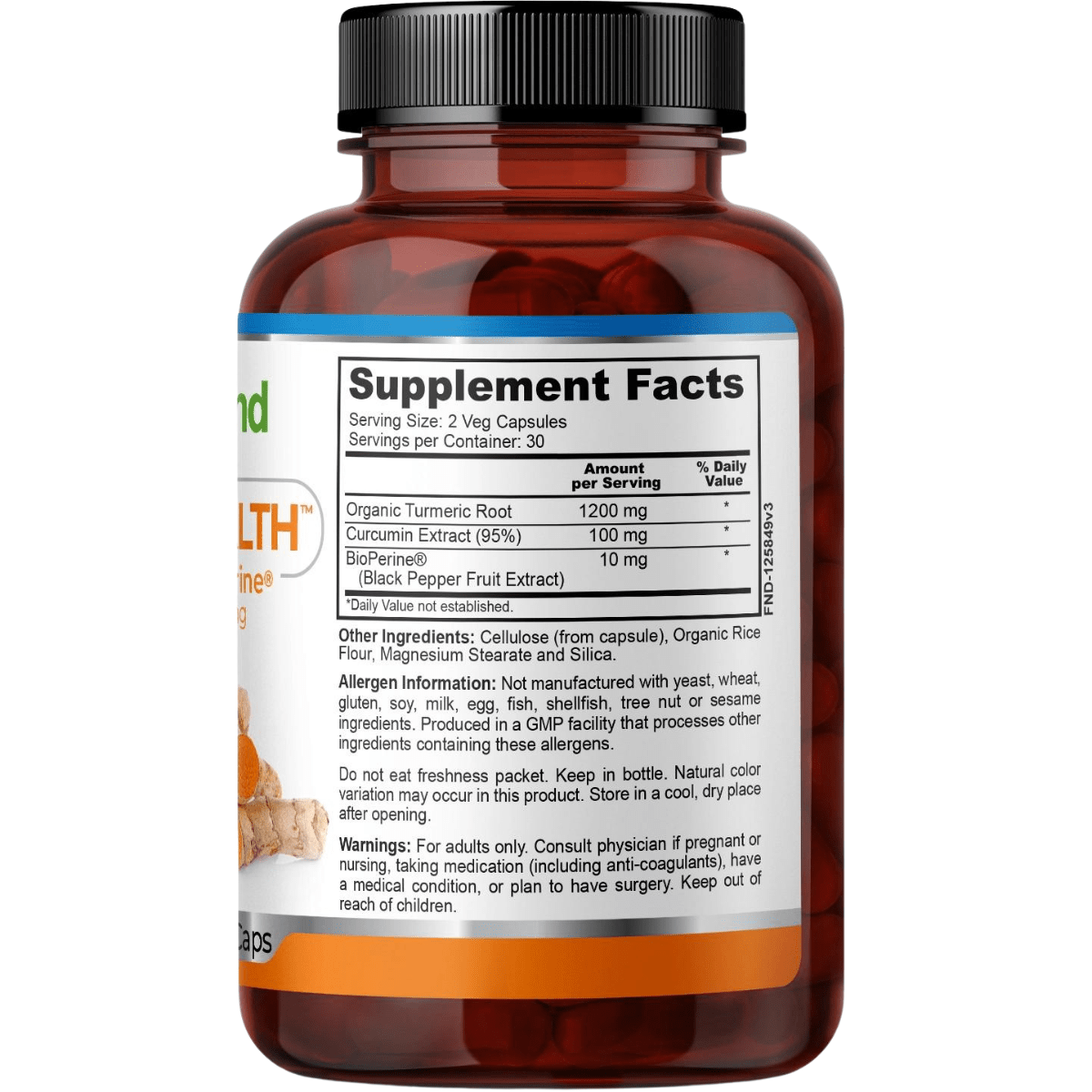 Fineland Curcuma con Bioperina 1300 mg - 60 Cápsulas - Haz Tu Pedido
