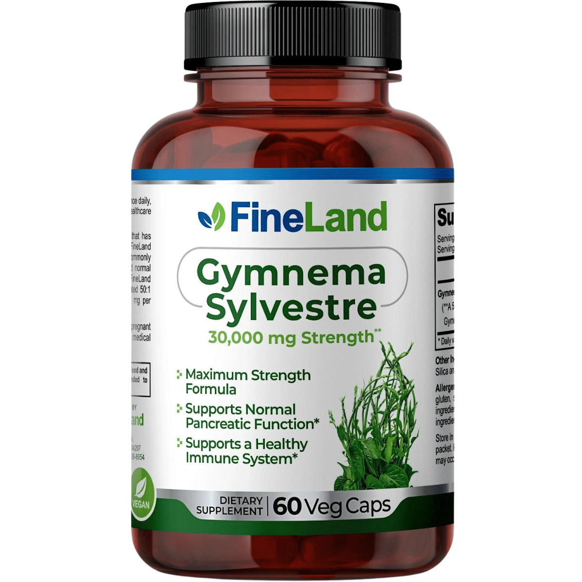 Fineland Gymnema Silvestre 600 mg - 60 Cápsulas - Haz Tu Pedido