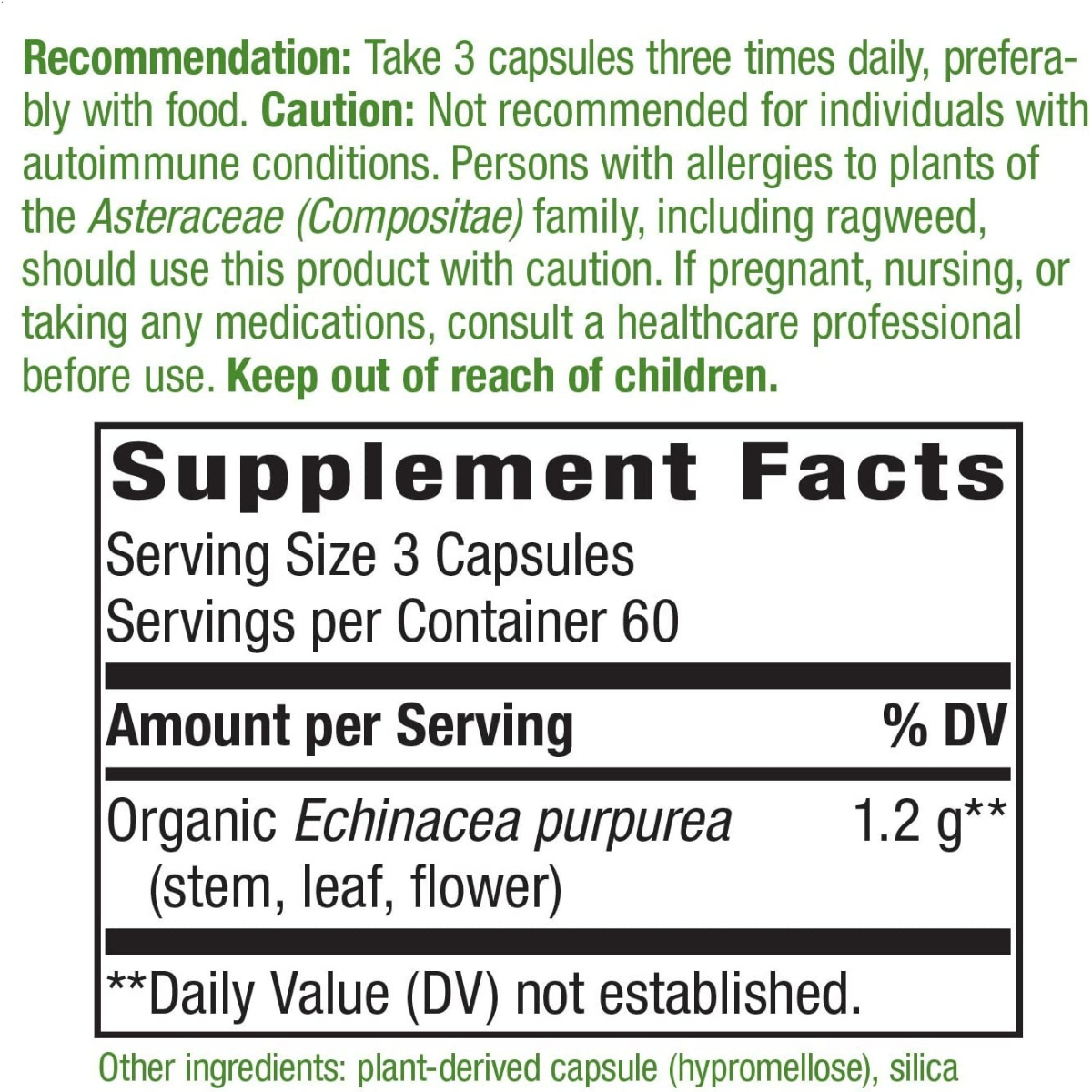 Natures Way Equinácea 1200 mg - Haz Tu Pedido