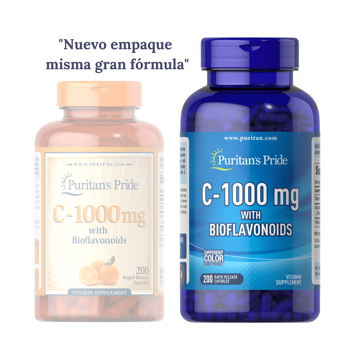 Puritans Pride Vitamina C con Bioflavonoides - 200 Cápsulas - Haz Tu Pedido