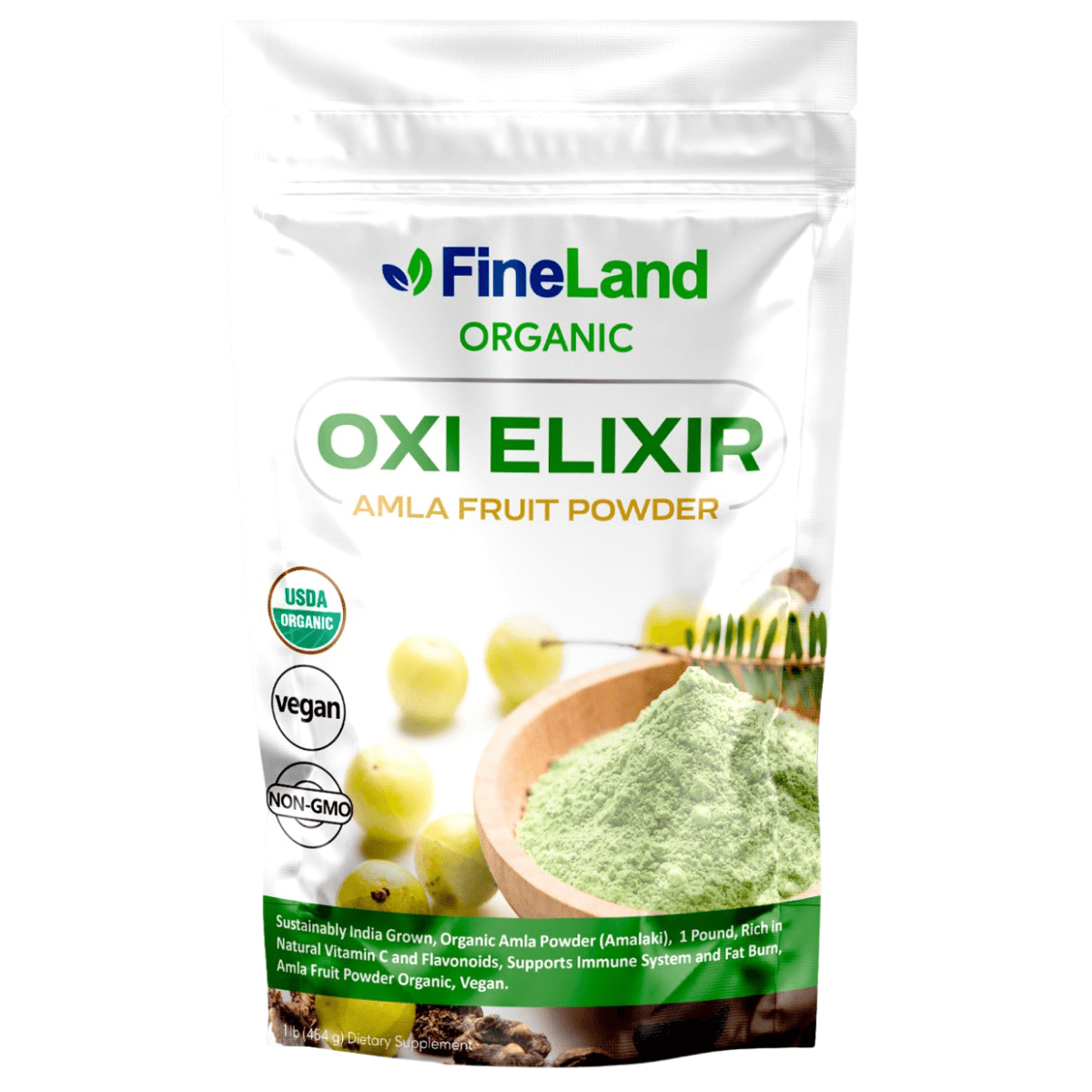 Fineland Amla orgánico en Polvo - 454 g - Haz Tu Pedido