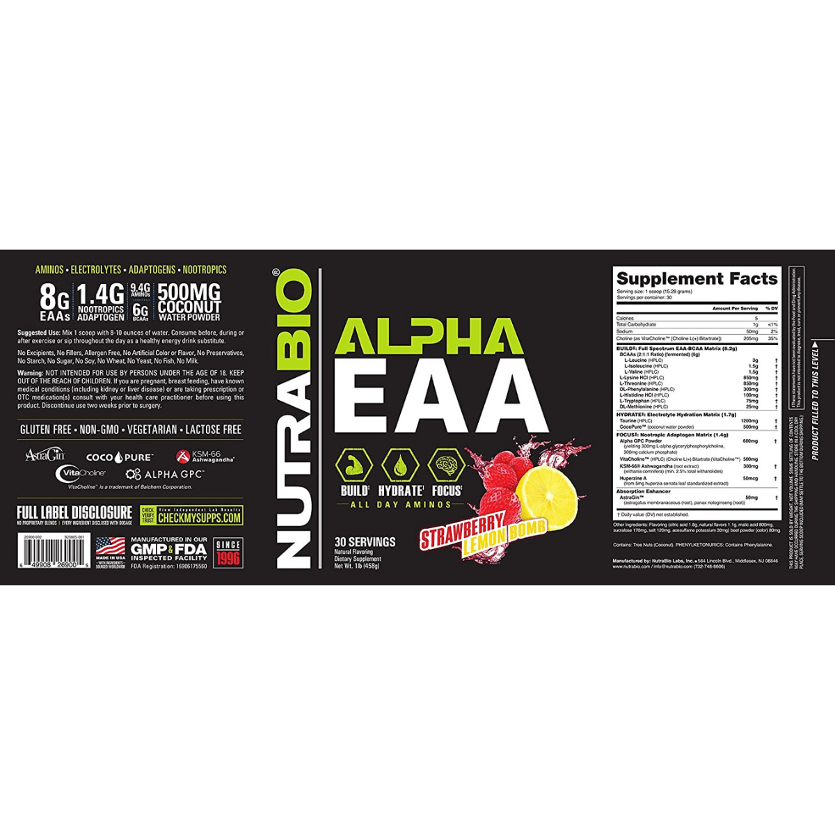 NutraBio Alfa EAA - Haz Tu Pedido