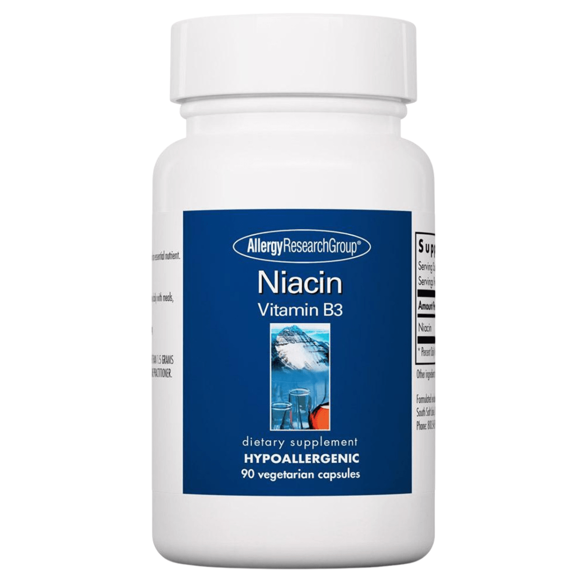 Allergy Research Group Niacina - 250 mg - 90 Cápsulas - Haz Tu Pedido