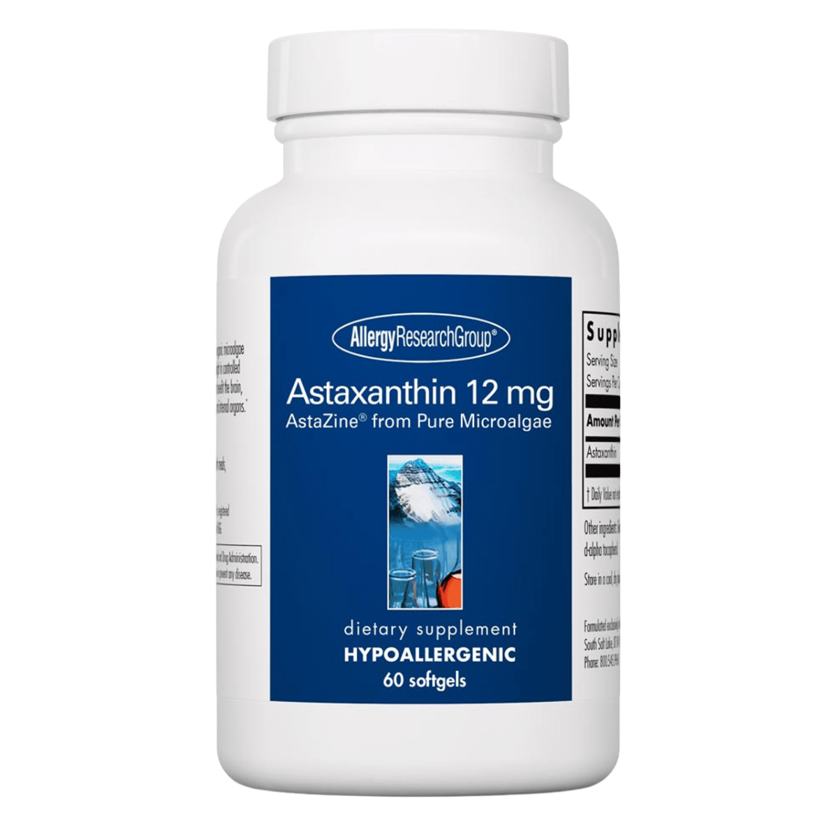 Allergy Research Group Astaxantina -12 mg - 60 Cápsulas - Haz Tu Pedido