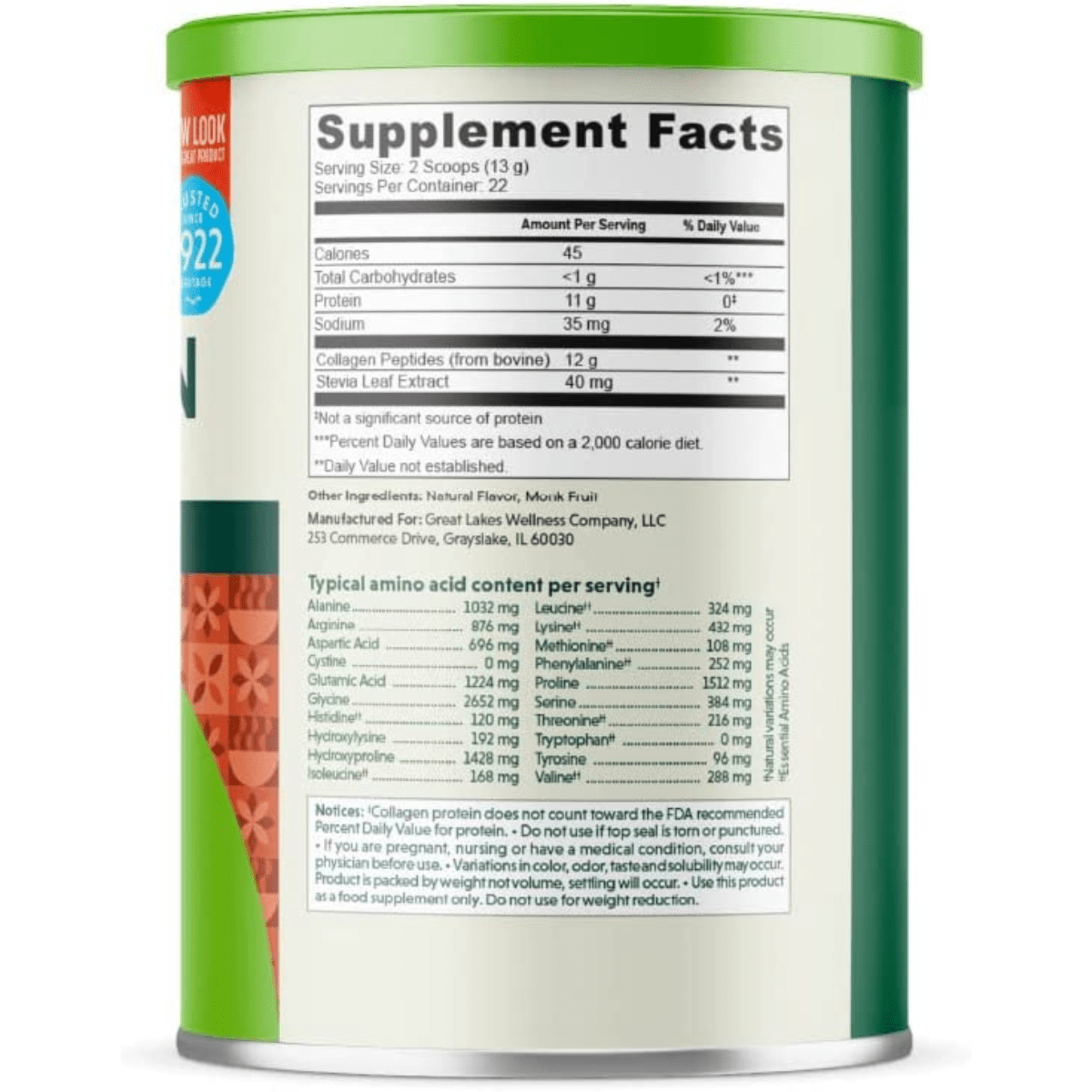 Great Lakes Gelatin Colágeno - 283 g - Haz Tu Pedido