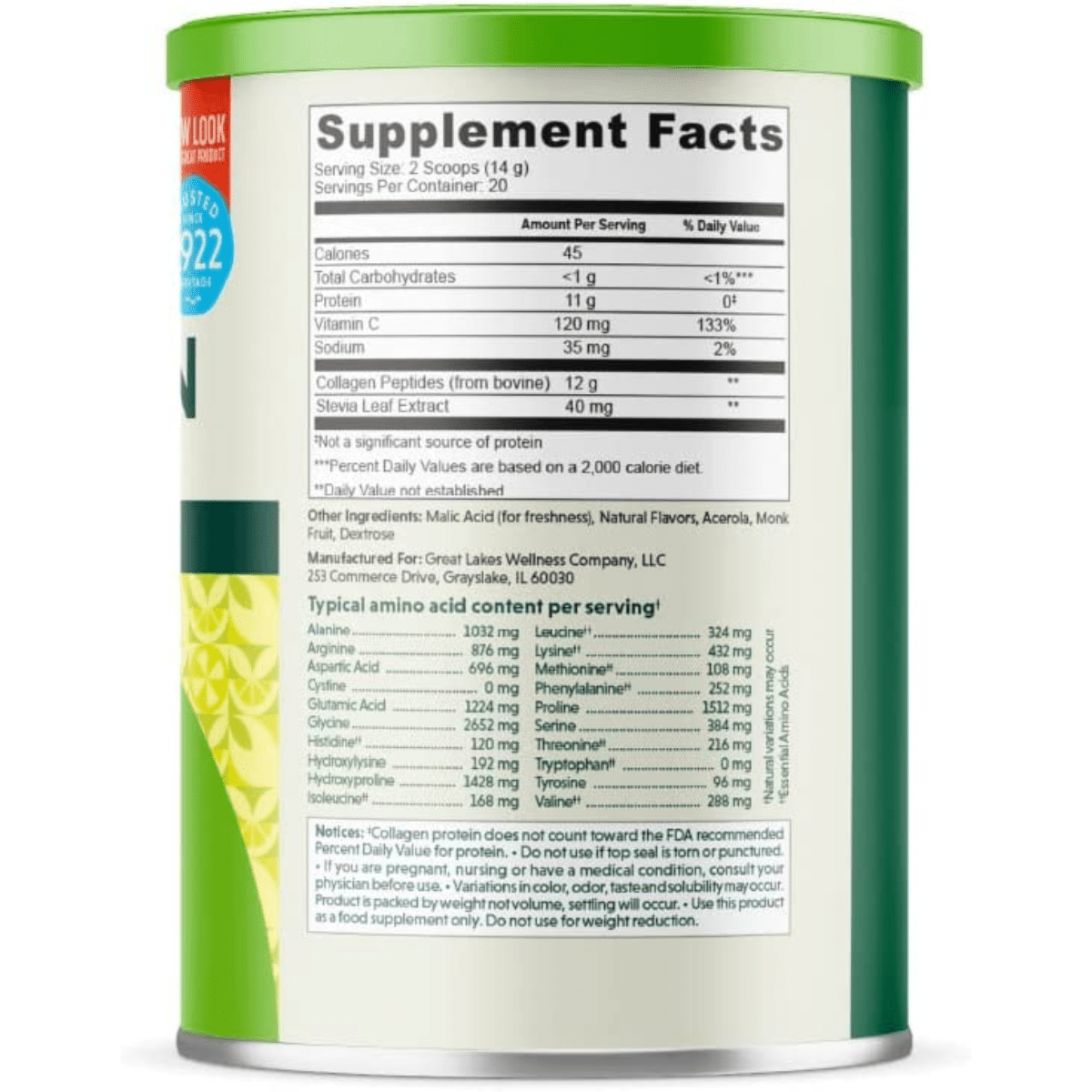 Great Lakes Gelatin Colágeno - 283 g - Haz Tu Pedido