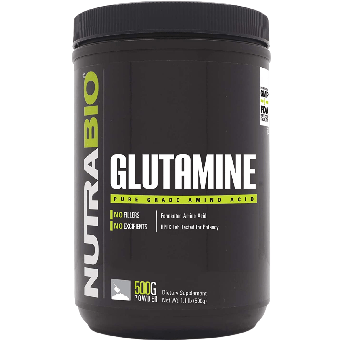 NutraBio Glutamina - 500 g - Haz Tu Pedido