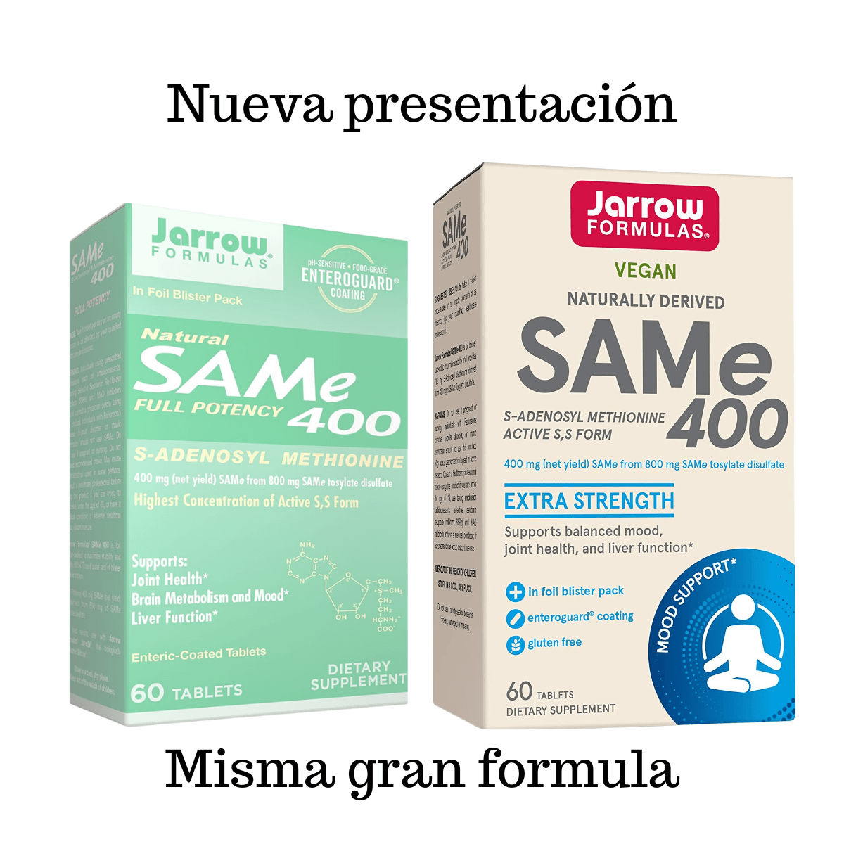 Jarrow Formulas SAMe 400 mg - 60 Tabletas - Haz Tu Pedido