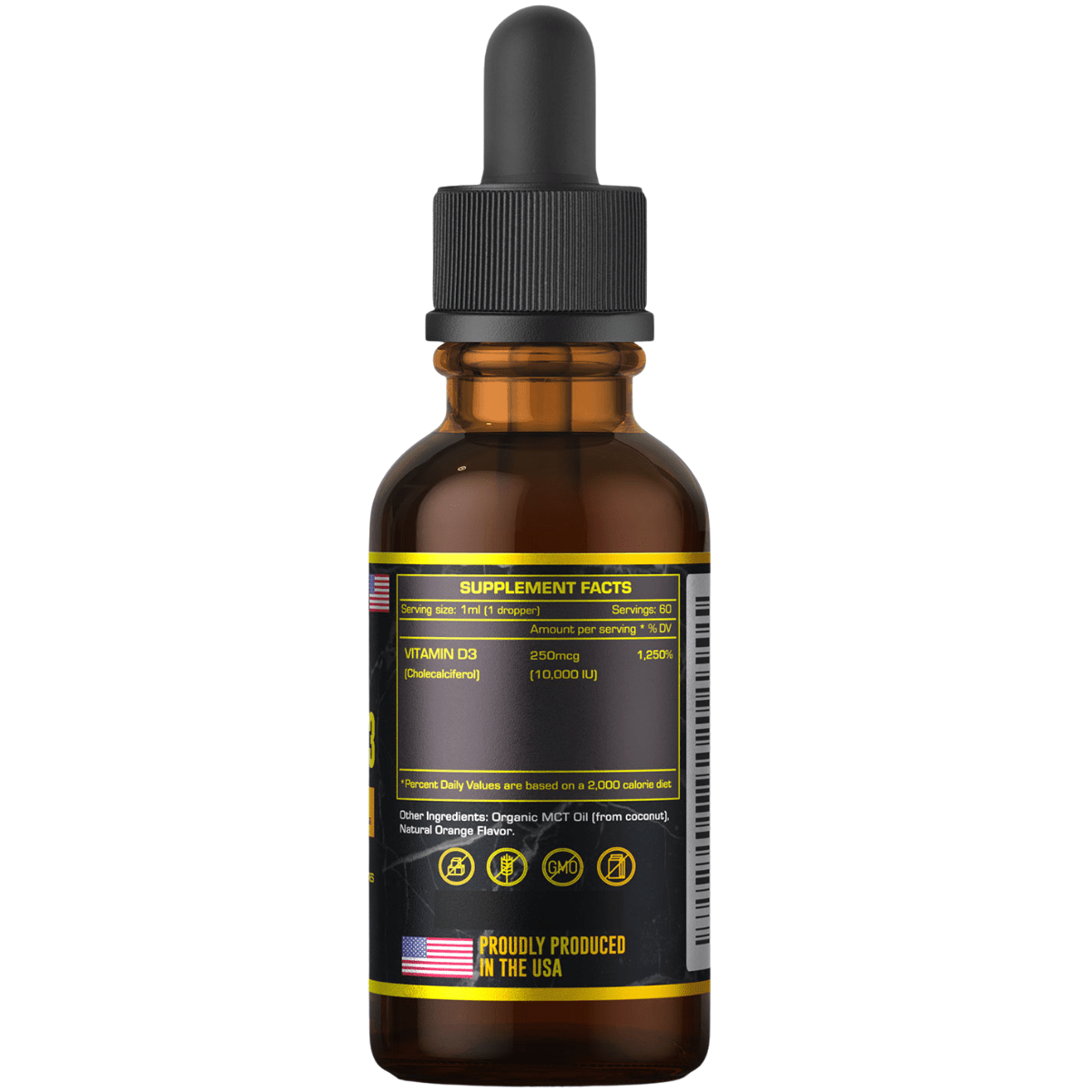 Herbify Vitamina D3 - 10000 IU - Naranja - 60 ml - Haz Tu Pedido