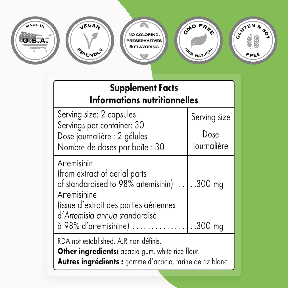 Super Smart Artemisinina - 60 Cápsulas Vegetarianas - Haz Tu Pedido