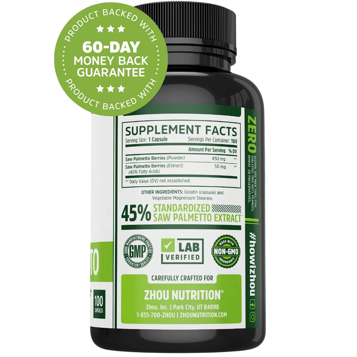 Saw Palmetto - 100 Cápsulas - Haz Tu Pedido