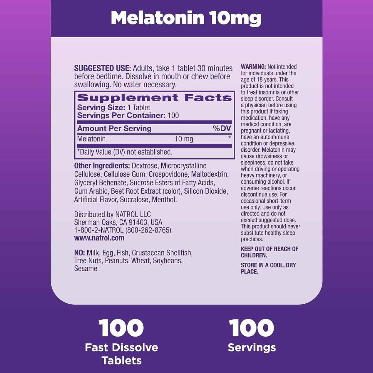 Melatonina 10 mg - Fresa - Haz Tu Pedido