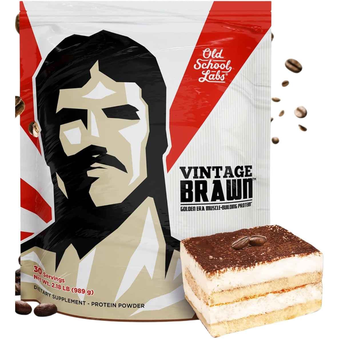 Old School Labs - Vintage Brawn Mezcla de Proteínas Vainilla (24g Proteína - 2.1 lbs)