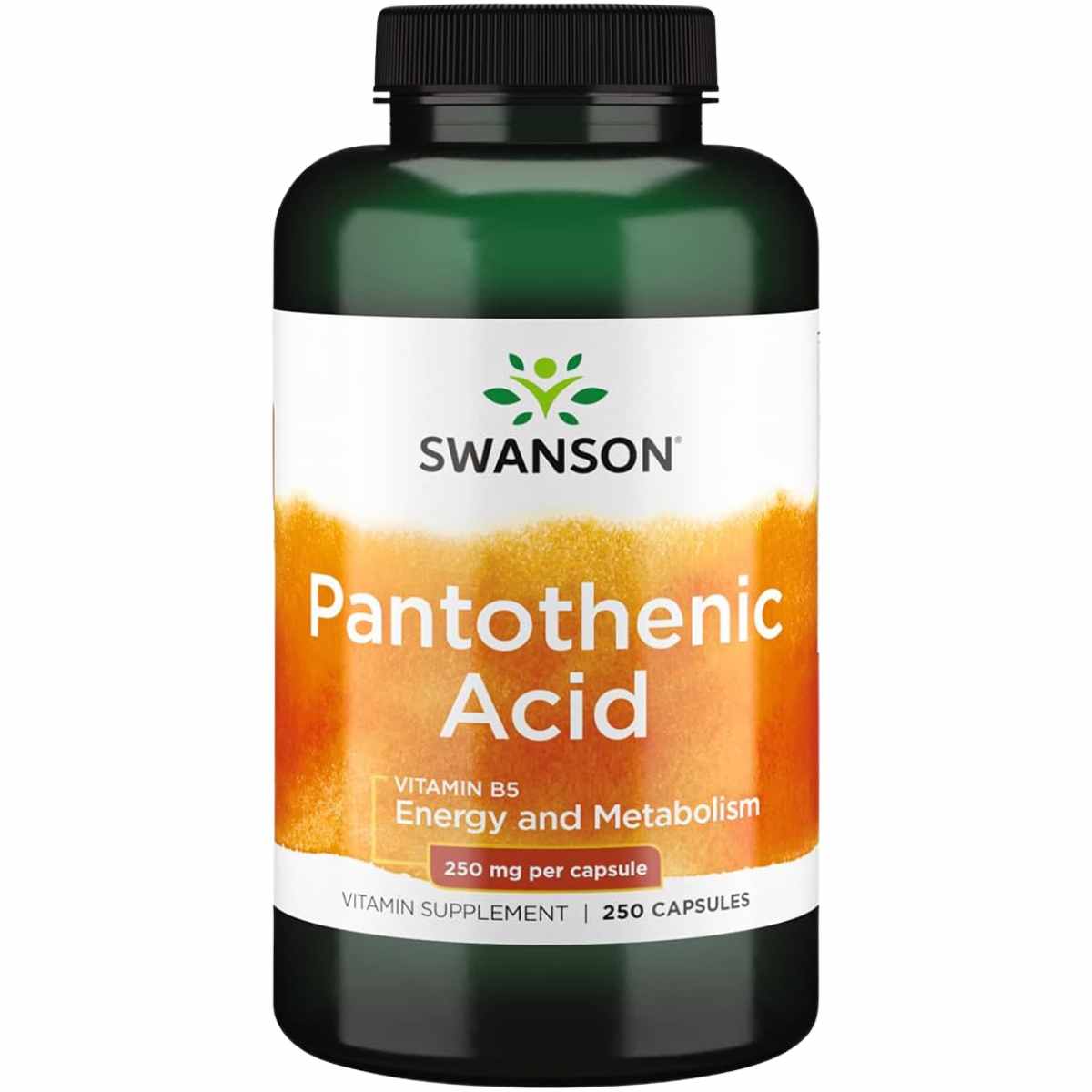 Ácido Pantoténico (Vitamina B-5) 250 mg - 250 Cápsulas - Haz Tu Pedido