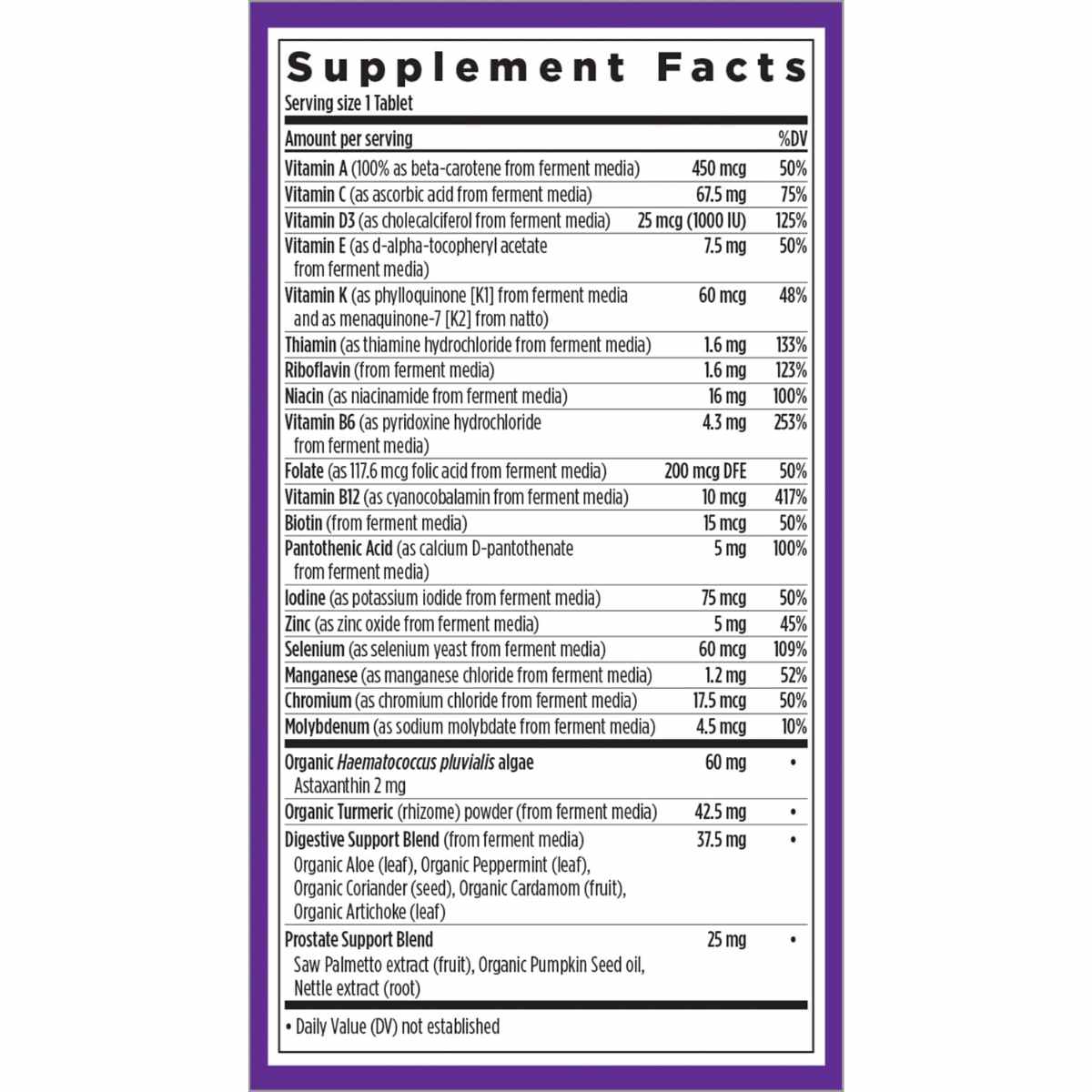 Multivitamínico para Hombres 55+ - Haz Tu Pedido