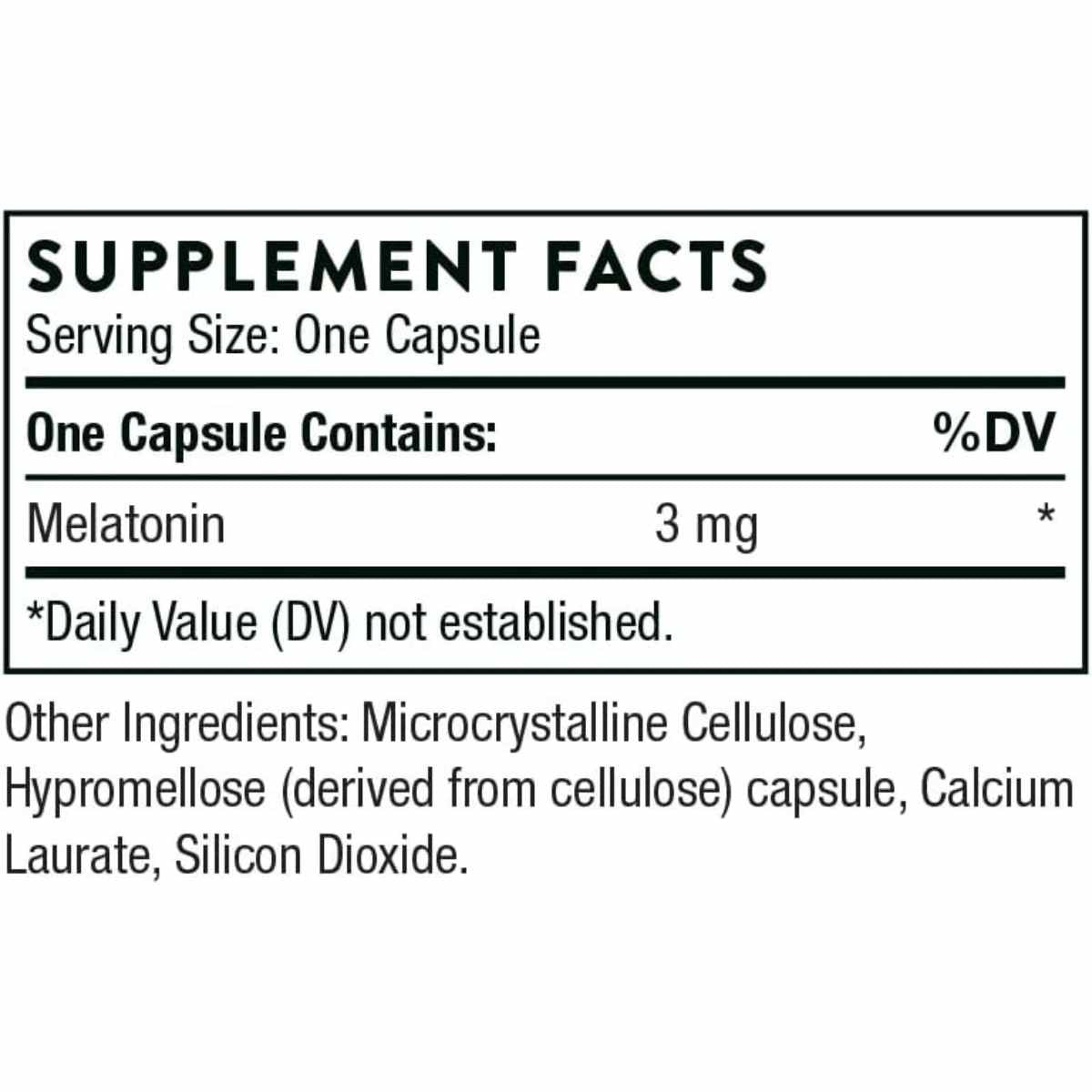 Melatonina - 3 mg - 60 Cápsulas - Haz Tu Pedido