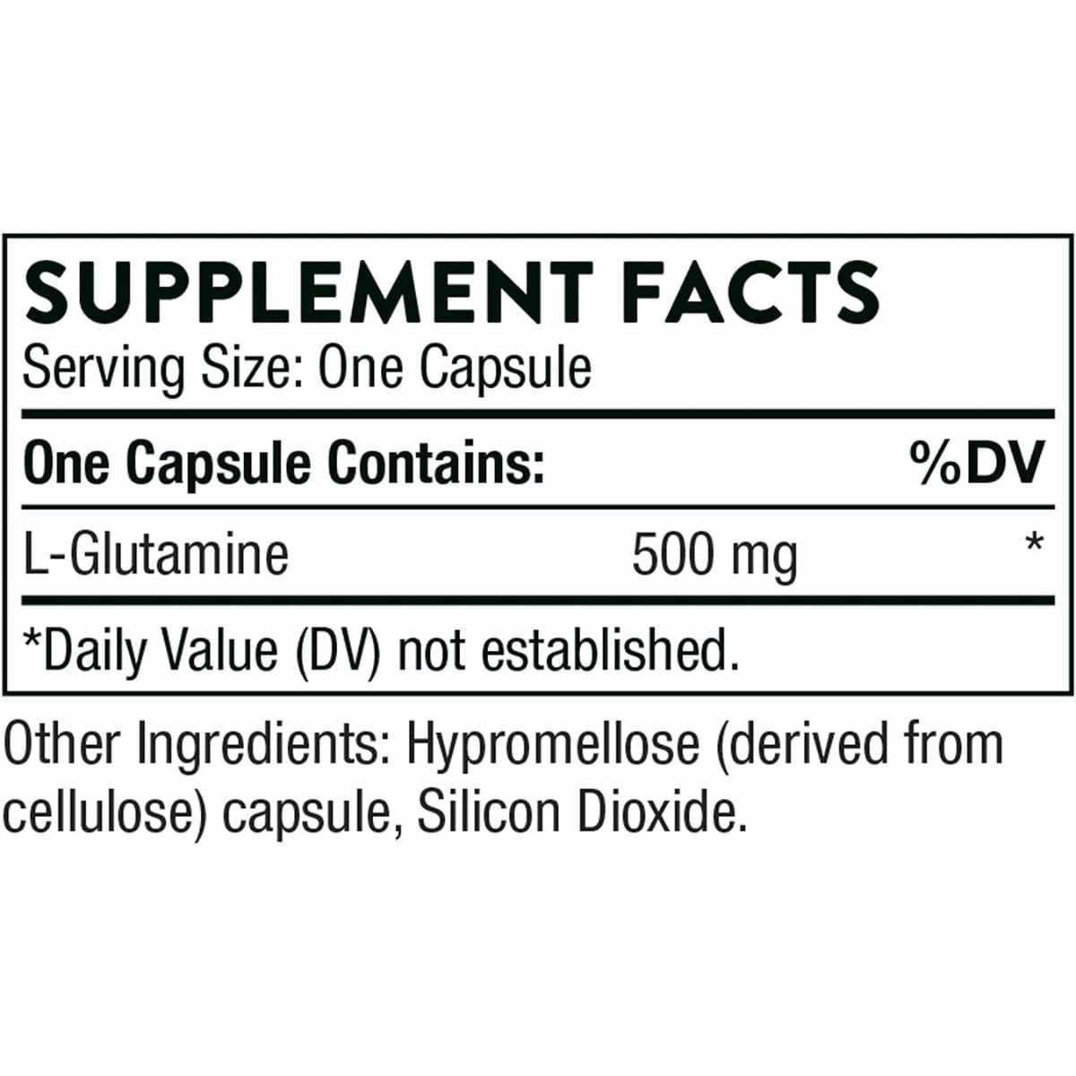 L-Glutamina - 500 mg - 90 Cápsulas - Haz Tu Pedido
