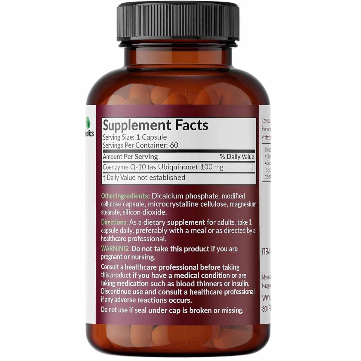 Coenzima CoQ10 - 100 mg - Haz Tu Pedido