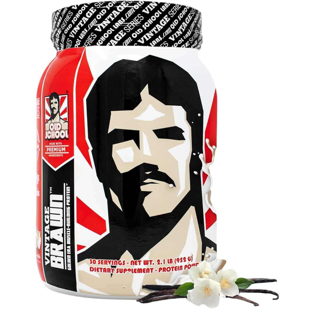 Old School Labs - Vintage Brawn Mezcla de Proteínas Vainilla (24g Proteína - 2.1 lbs)
