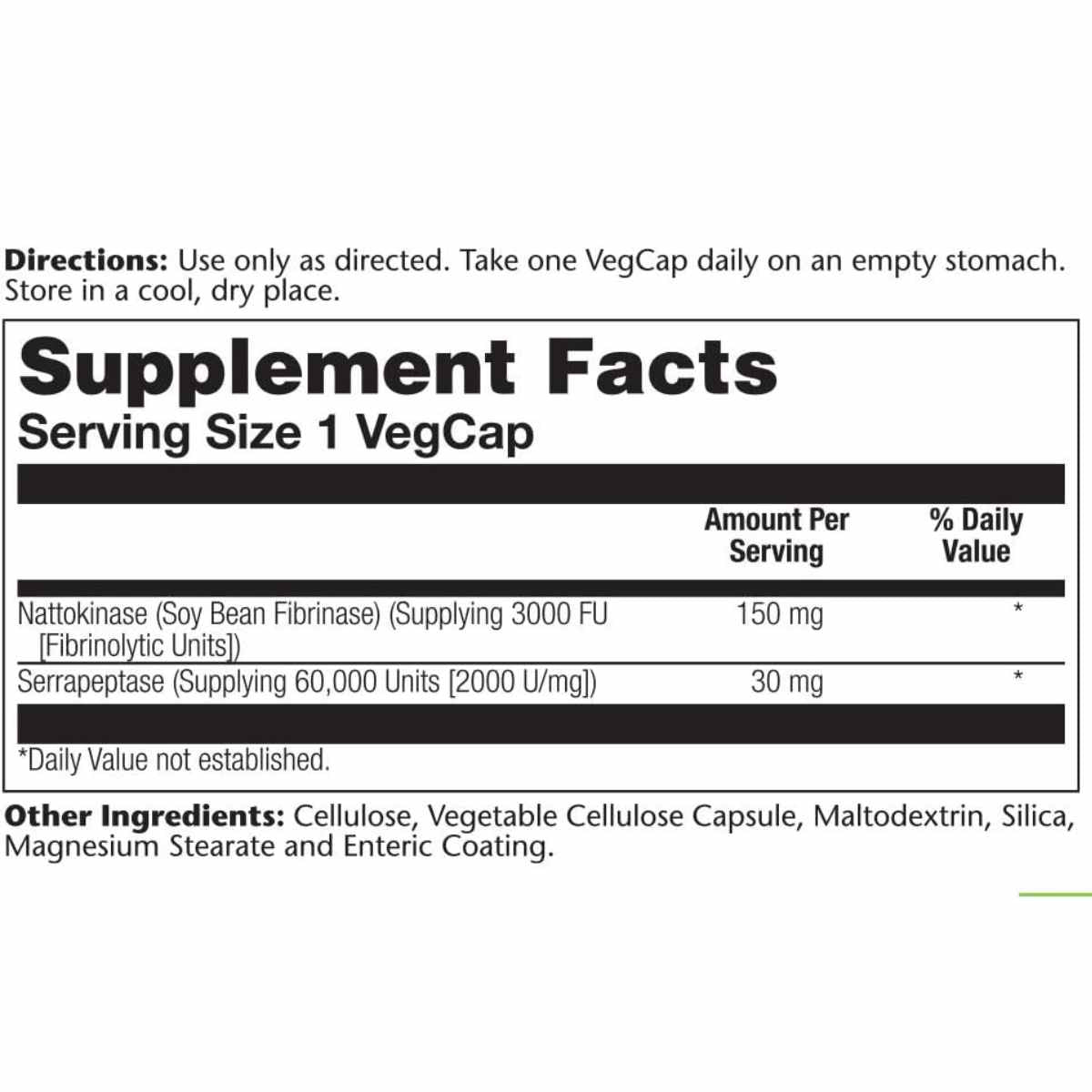 Nattokinase y Serrapeptase - 30 Cápsulas Veganas - Haz Tu Pedido