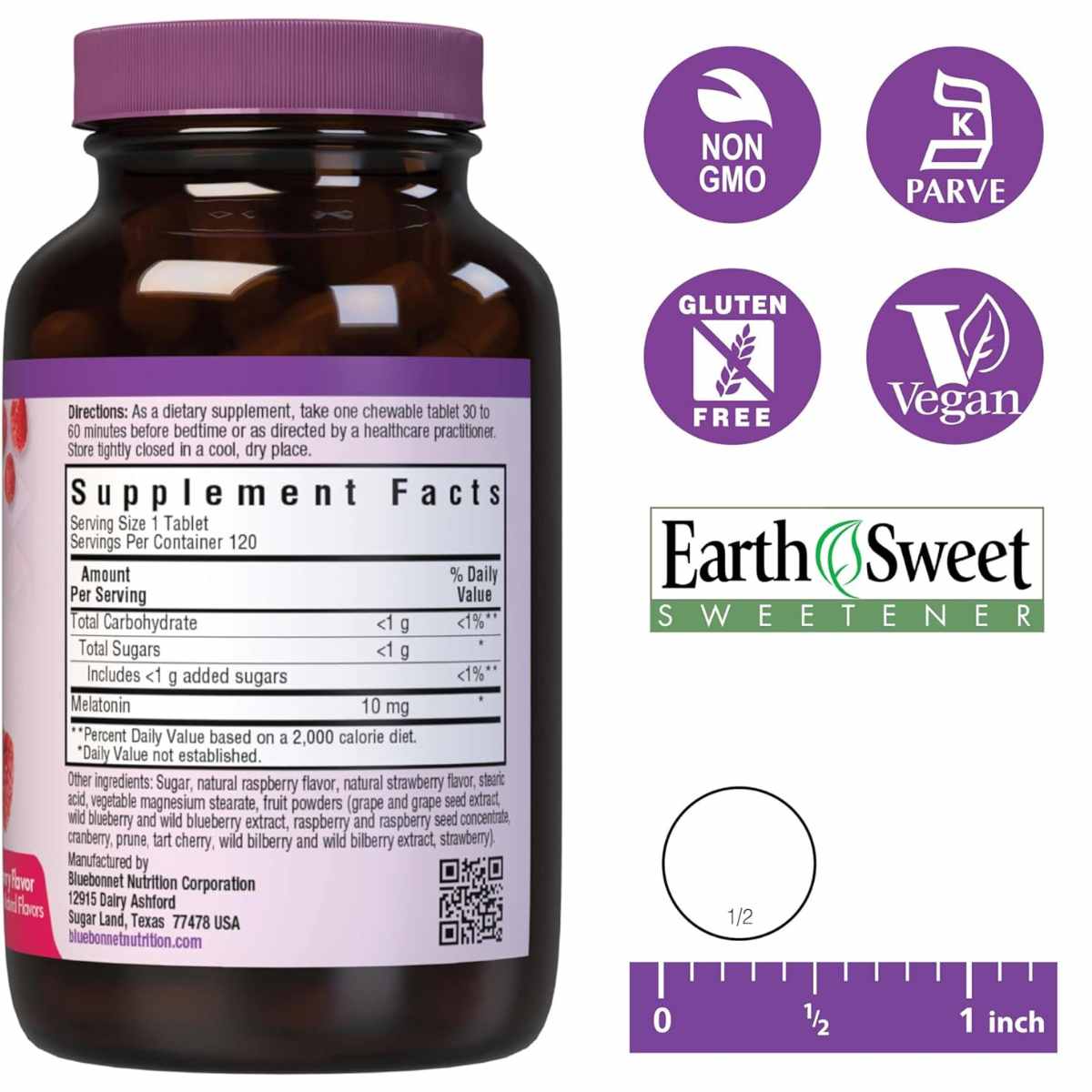 Melatonina - 10 mg - Frambuesa - Haz Tu Pedido