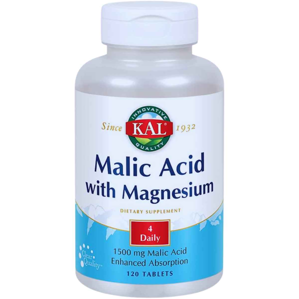 KAL Ácido Málico y Magnesio - |120 Tabletas - Haz Tu Pedido