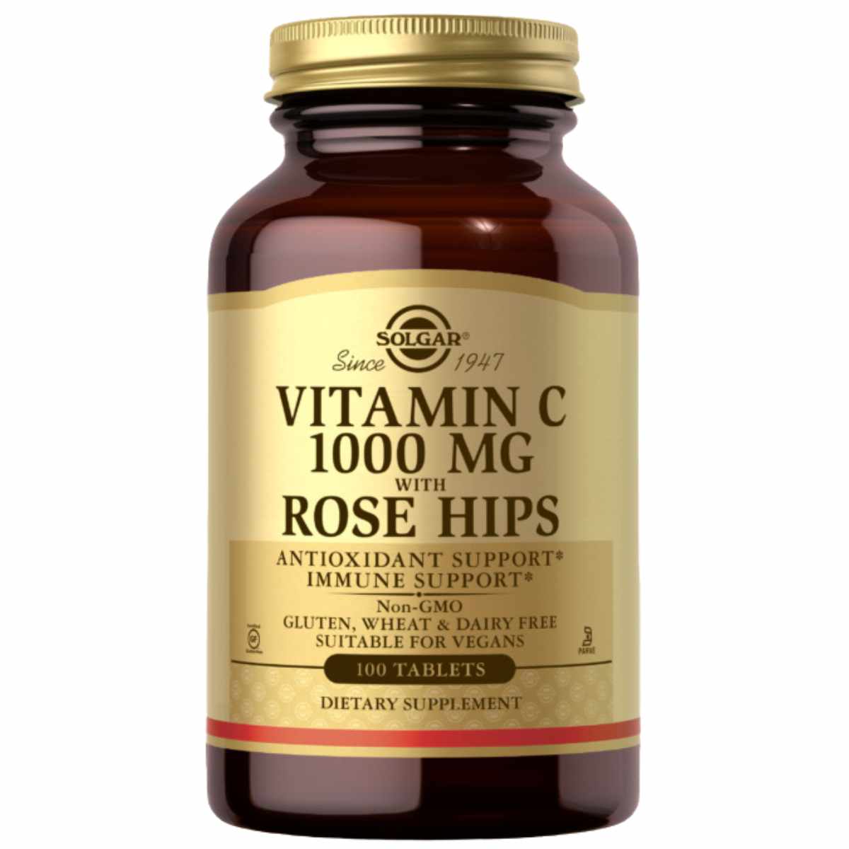 Solgar Vitamina C con Rosa Mosqueta 1000 mg - 100 Tabletas - Haz Tu Pedido