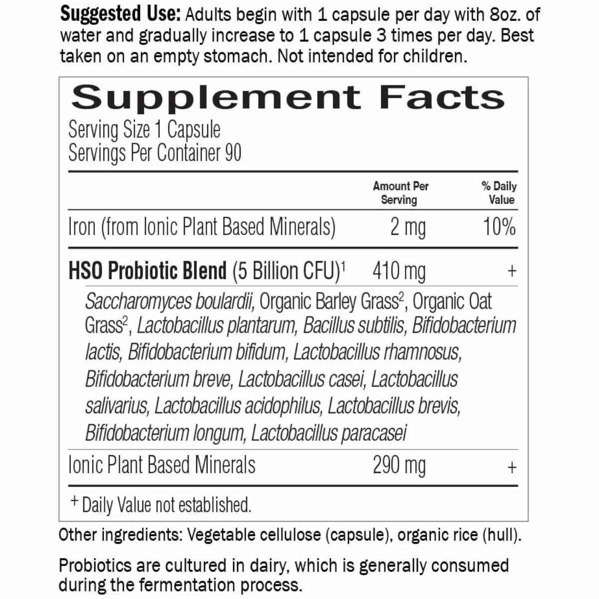 Garden of Life Defensa Primal Ultra Apoyo a la Salud Digestiva 15 Mil Millones CFU - 90 Cápsulas Vegetarianas - Tabla Nutricional - Haz Tu Pedido