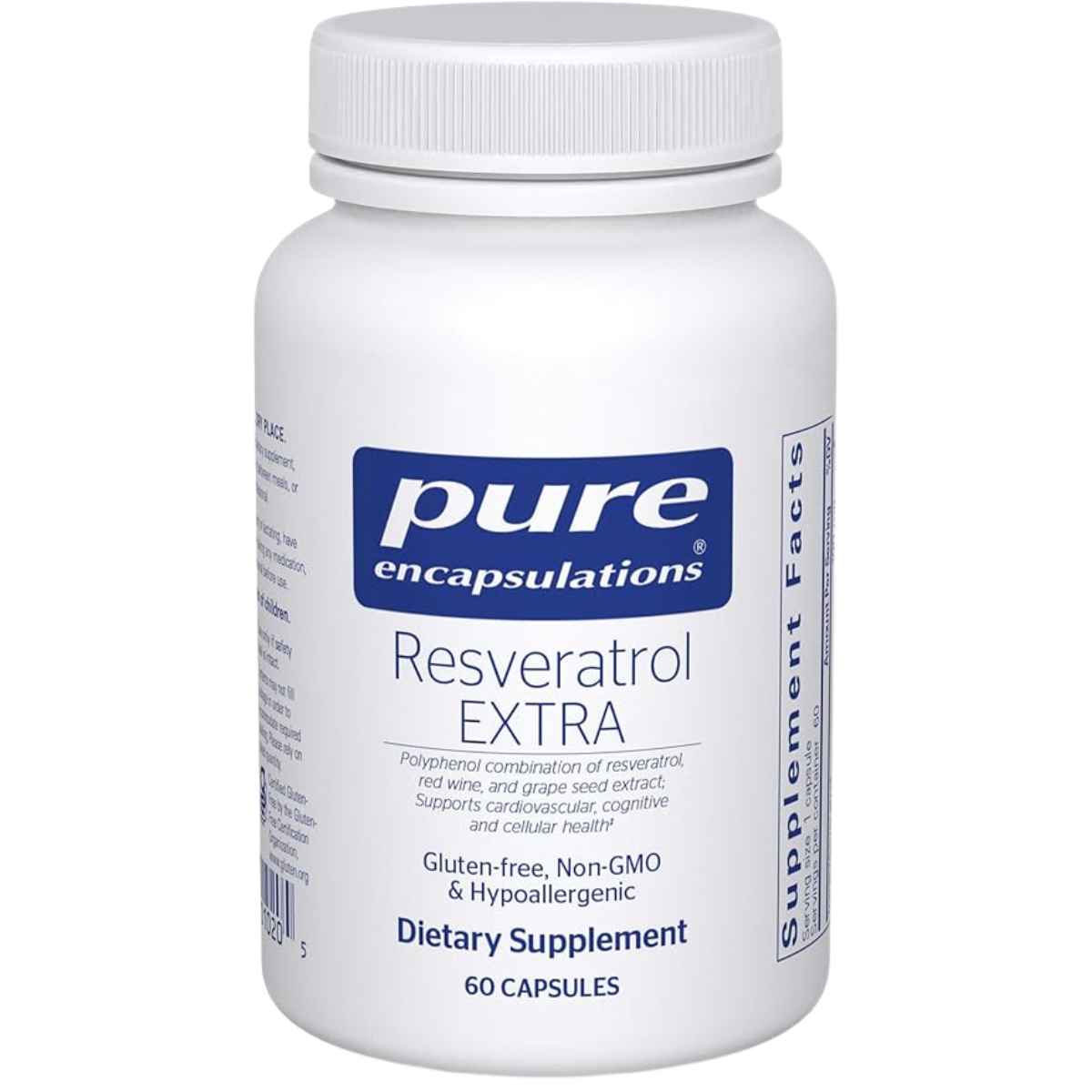 Pure Encapsulations Resveratrol Extra - Sabor Uva - 60 Cápsulas - Haz Tu Pedido