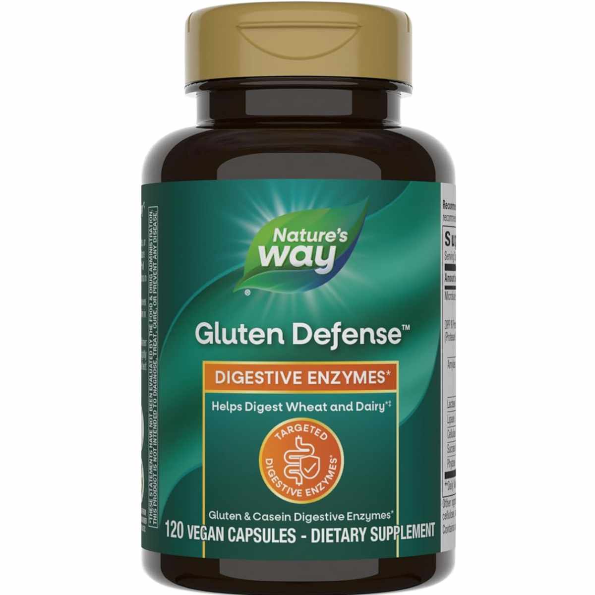 Natures Way Gluten Defense - 120 Cápsulas Veganas