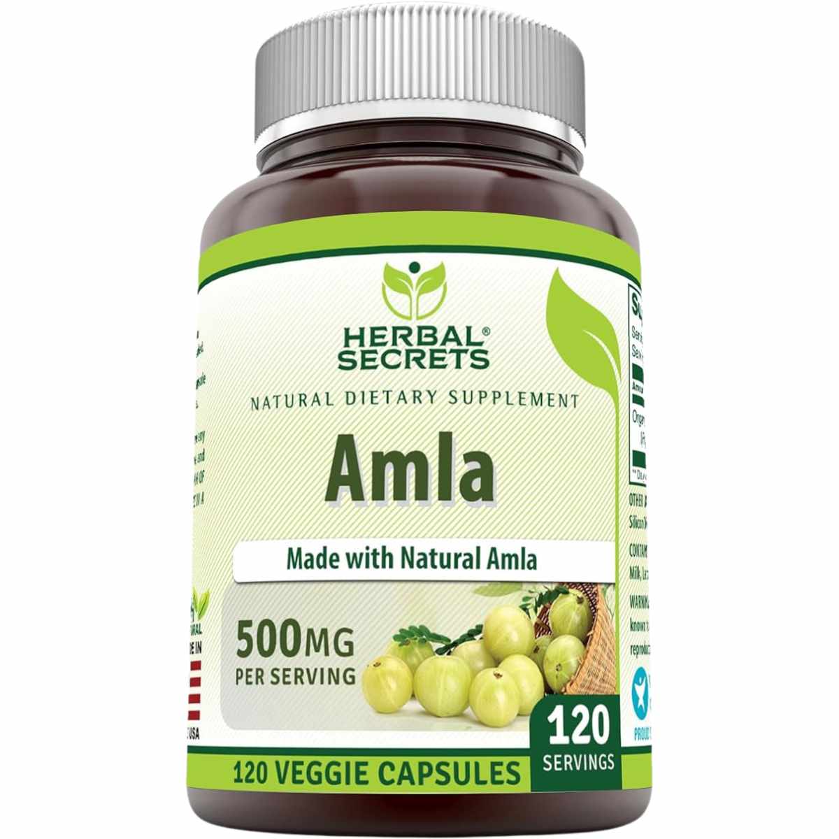 Pure Naturals Amla 500 Mg - 120 Cápsulas Vegetales