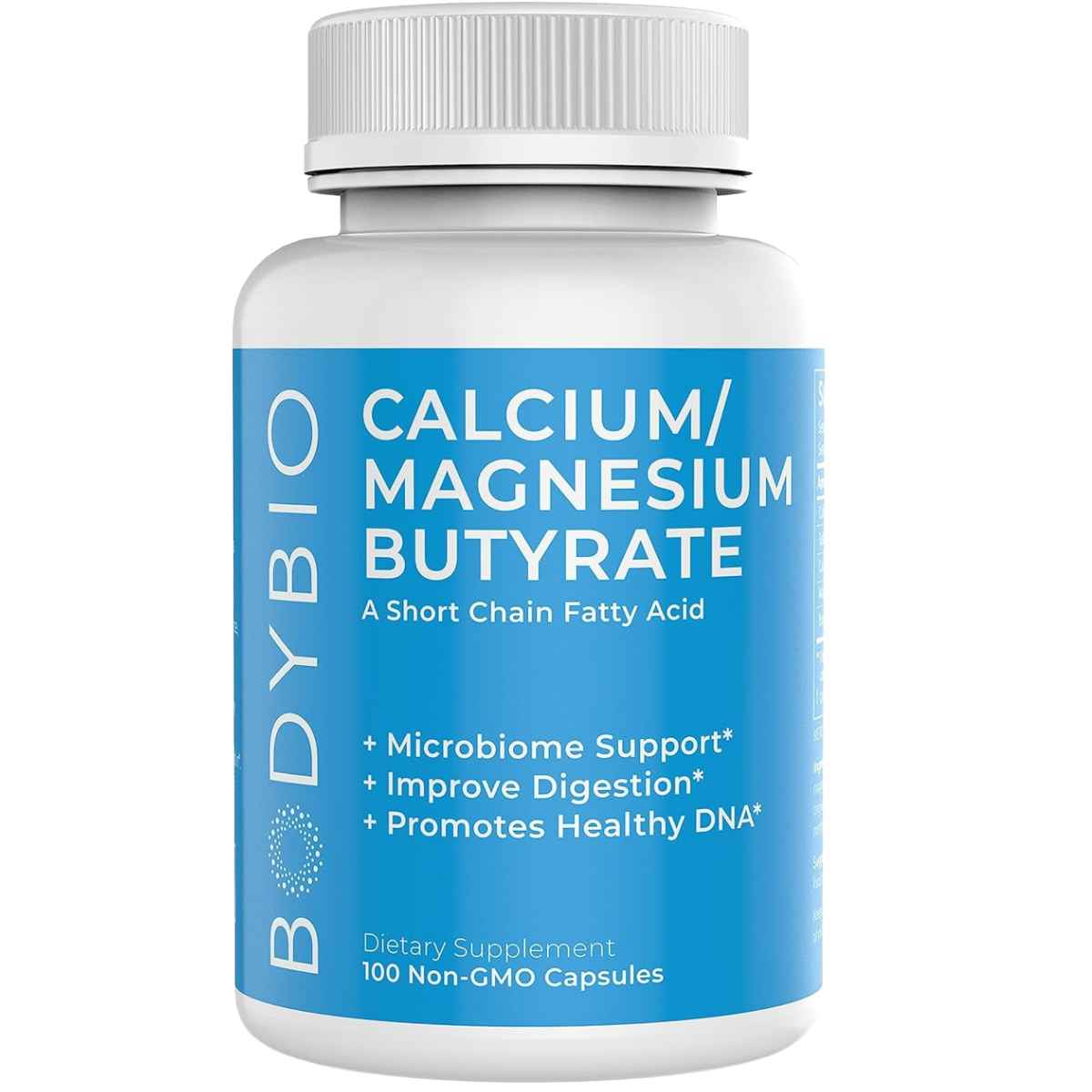 BodyBio Calcio Magnesio Butirato - 100 Cápsulas - Haz Tu Pedido