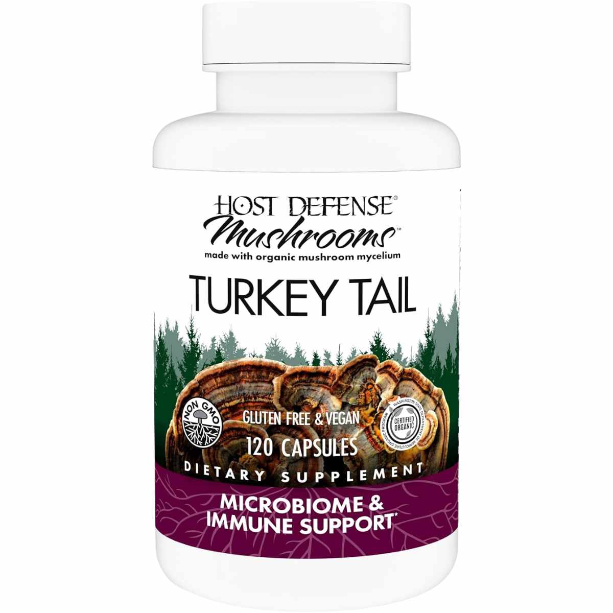 Host Defense Hongo Cola de Pavo - 120 Cápsulas - Haz Tu Pedido
