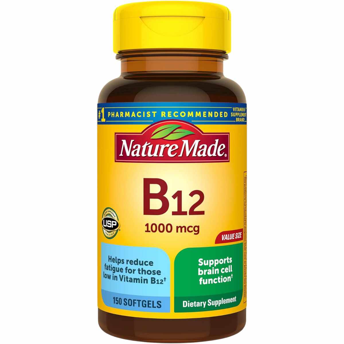 Nature Made Vitamina B12 1000 mcg - 150 Cápsulas Blandas - Haz Tu Pedido