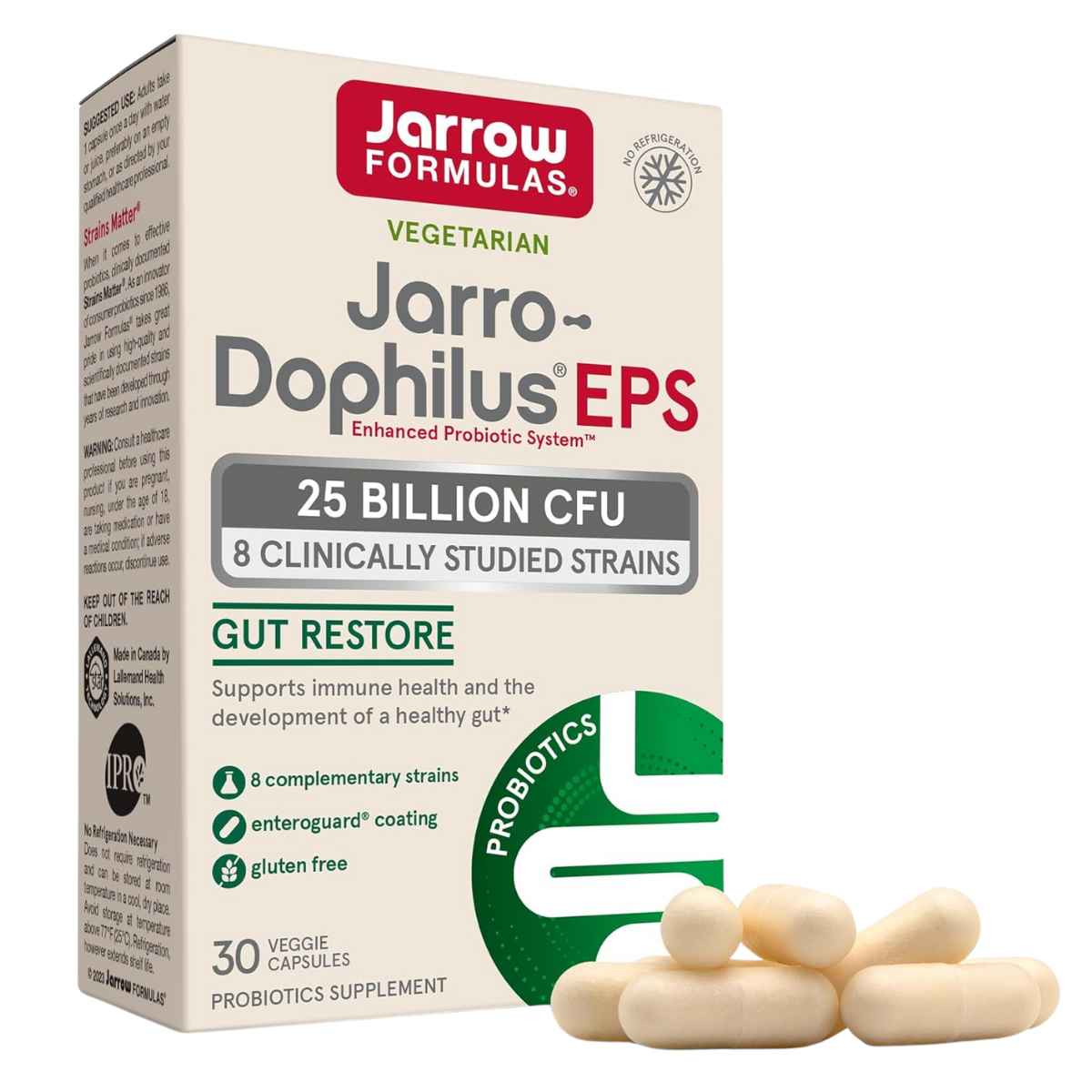 Jarrow Formulas Dophilus® EPS Probiótico 25 Mil Millones CFU - 30 Cápsulas Vegetales - Haz Tu Pedido