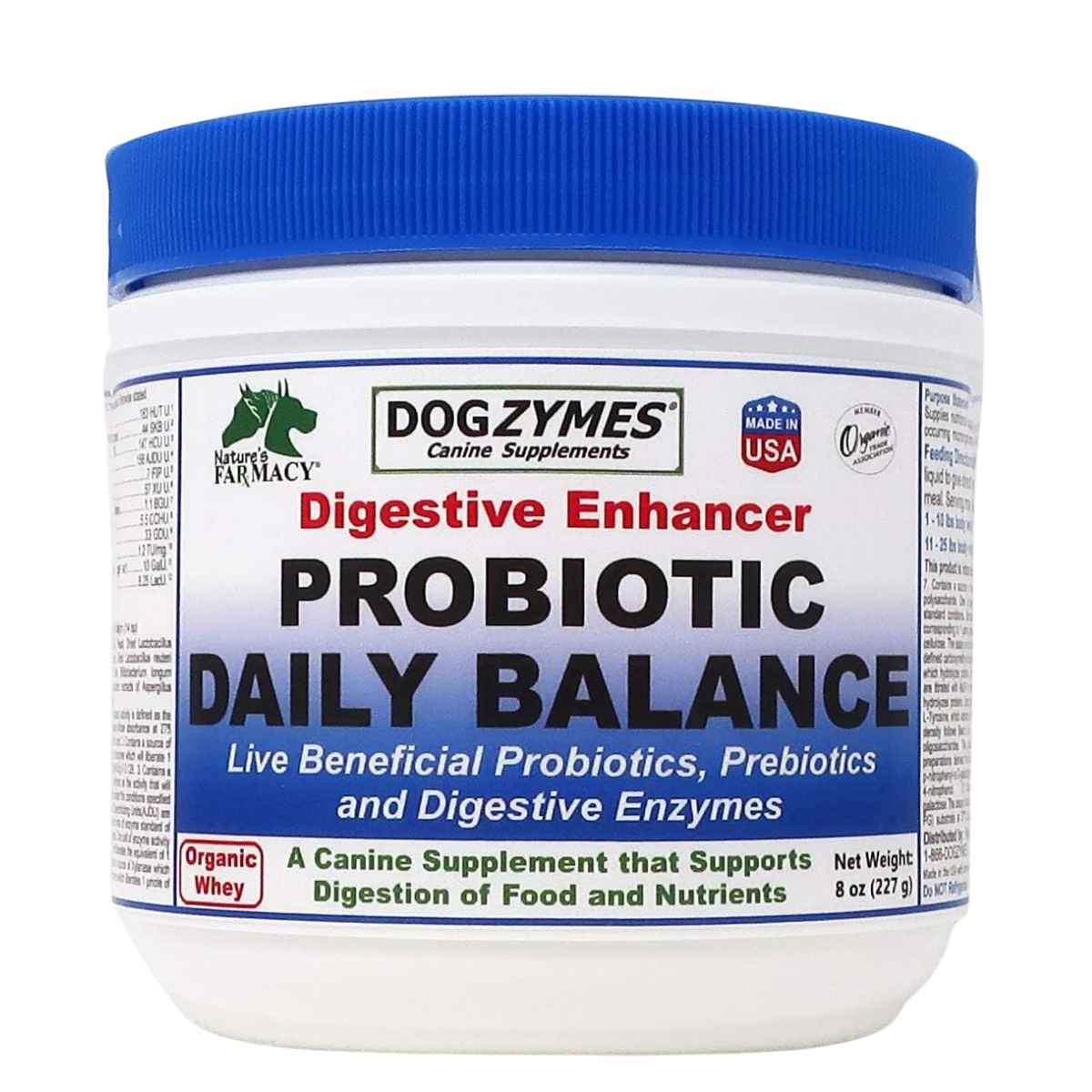 Nature's Farmacy Dogzymes Probiótico Balance Diario para Caninos - 227 g - Haz Tu Pedido