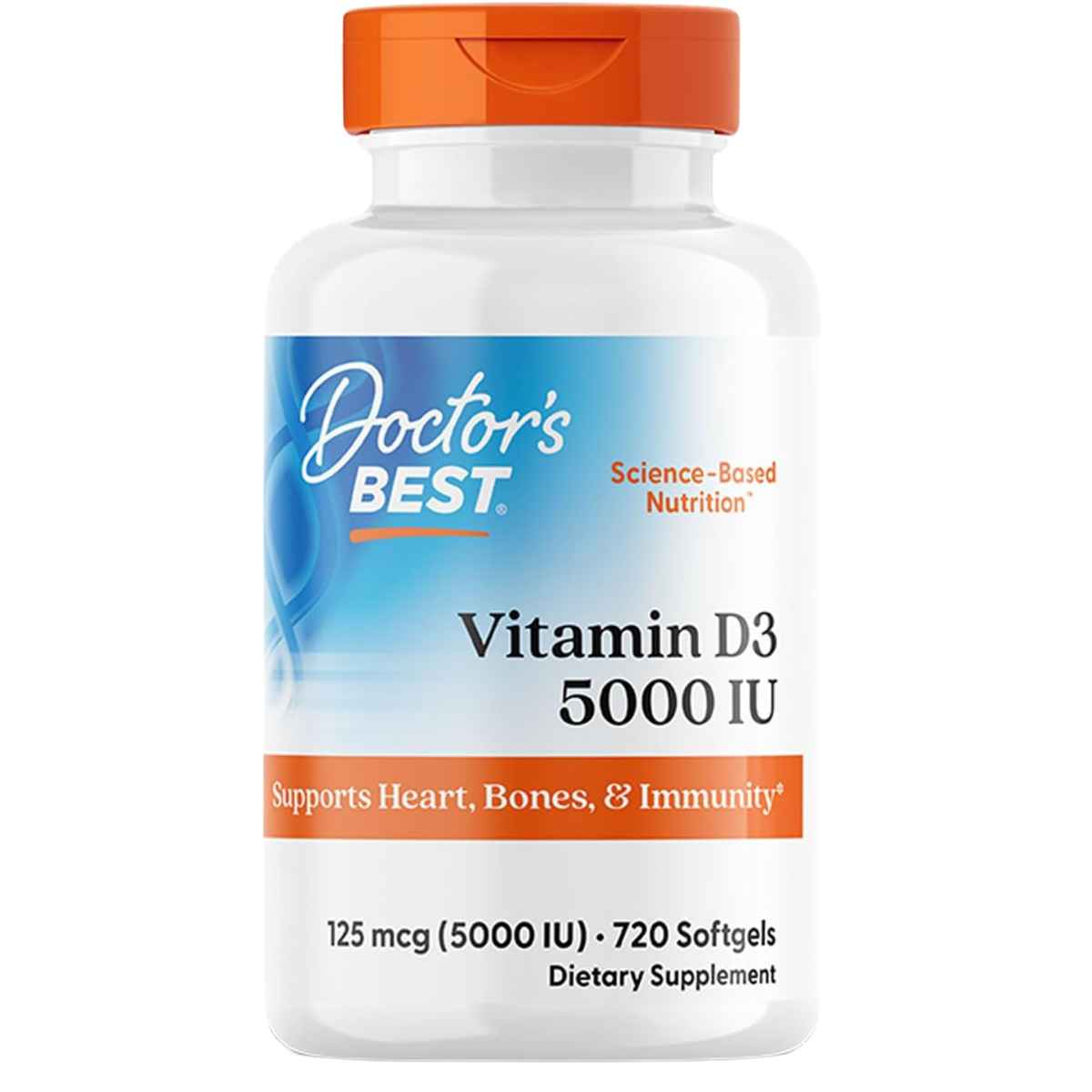 Doctor’s Best Vitamina D3 5000 IU - Cápsulas Blandas