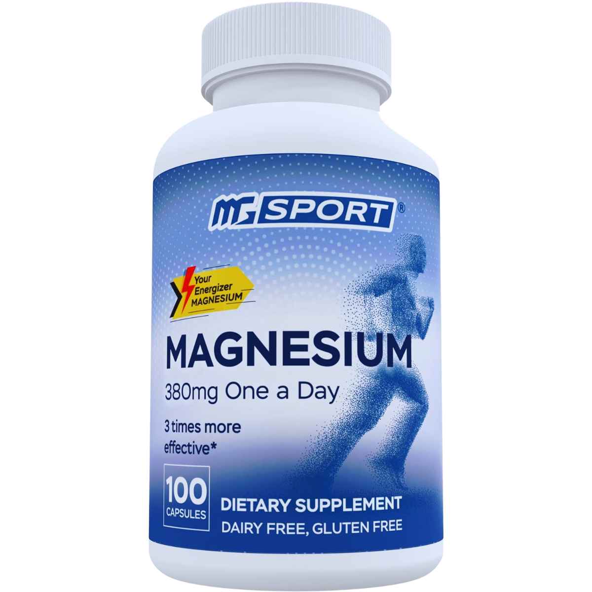 MgSport Magnesio 380 mg - 100 Cápsulas - Haz Tu Pedido