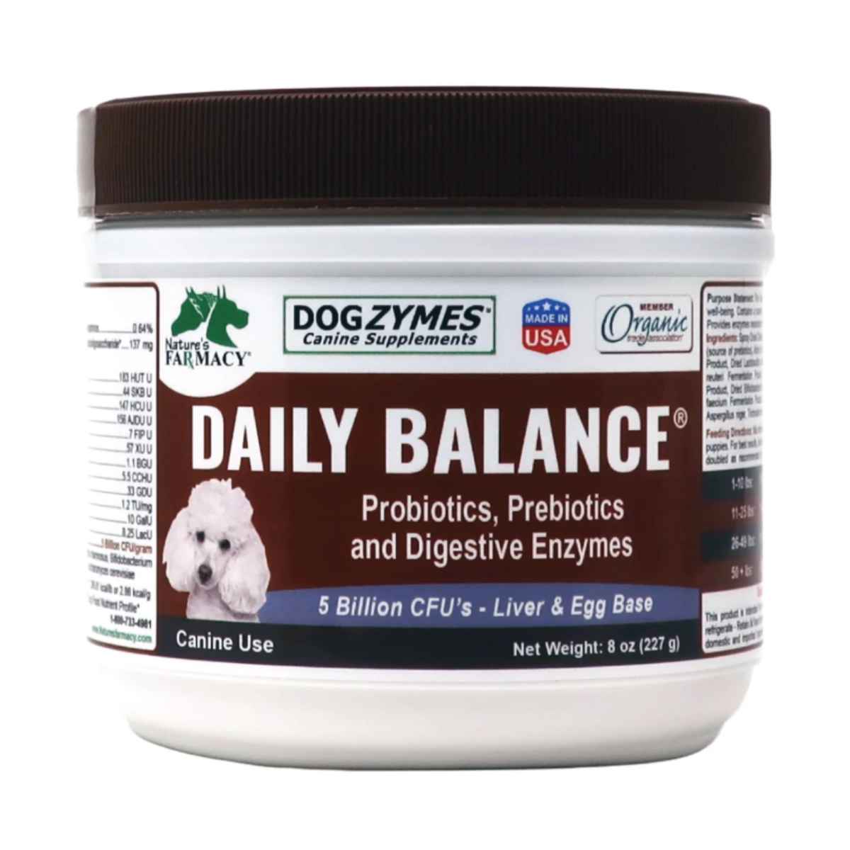 Nature's Farmacy Dogzymes Probiótico Equilibrio Diario para tu Perro - Polvo