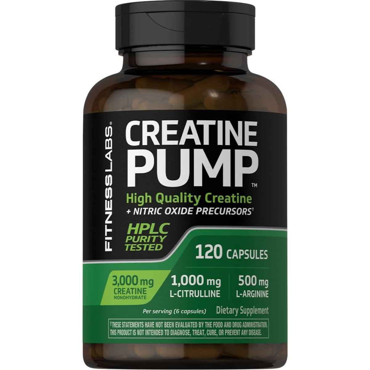 Fitness Labs Creatina Alemana Pump - 120 Cápsulas - Haz Tu Pedido