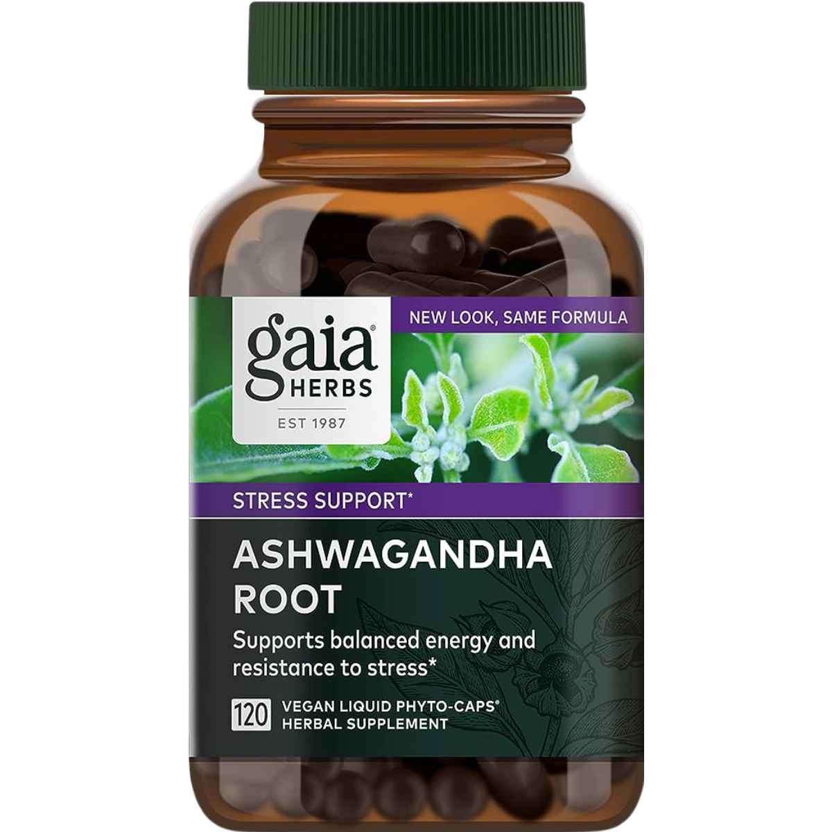 Gaia Herbs Raíz de Ashwagandha - 120 Cápsulas - Haz Tu Pedido