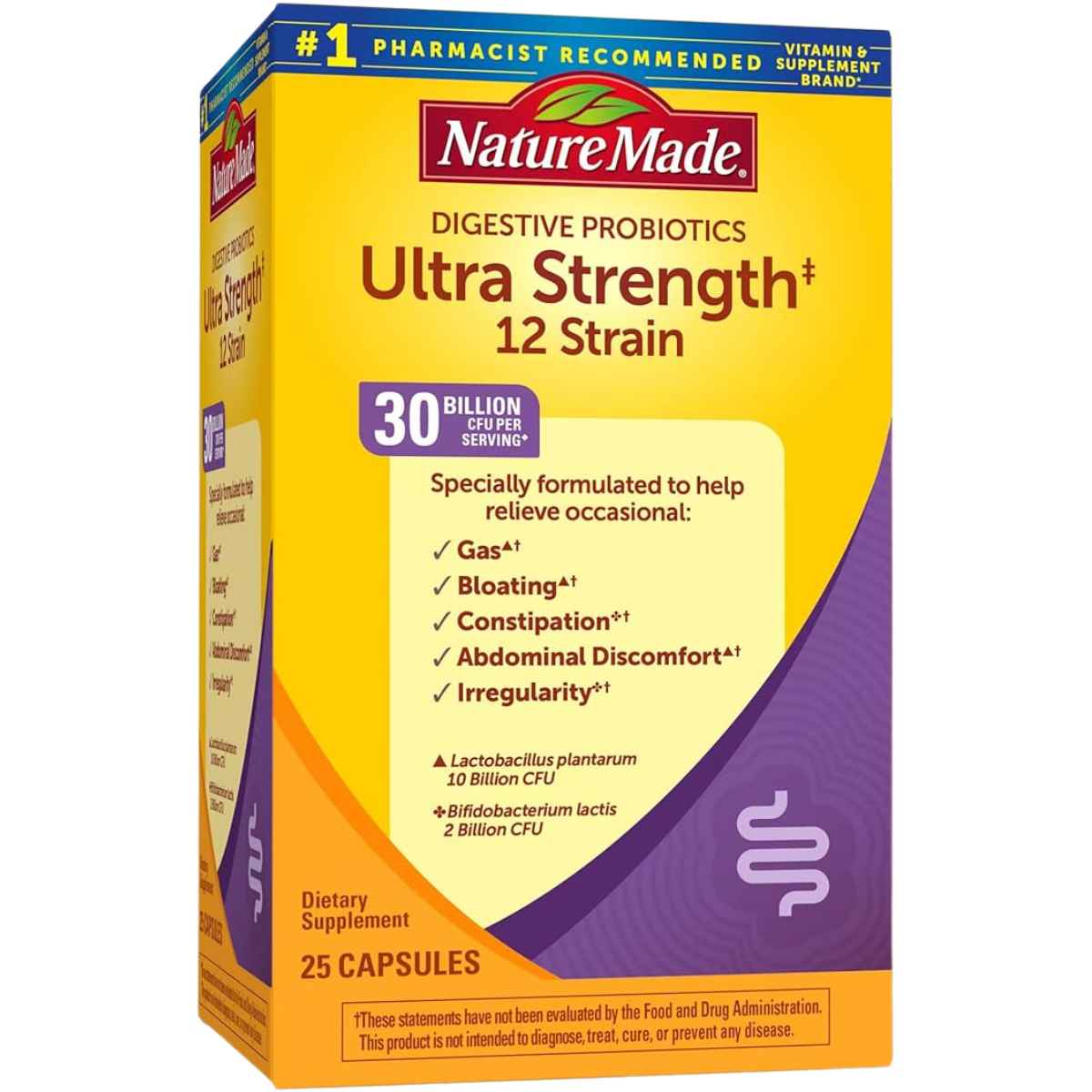 Nature Made Probióticos Digestivos Ultra Fuerza 30 Mil Millones CFU - 25 Cápsulas - Haz Tu Pedido