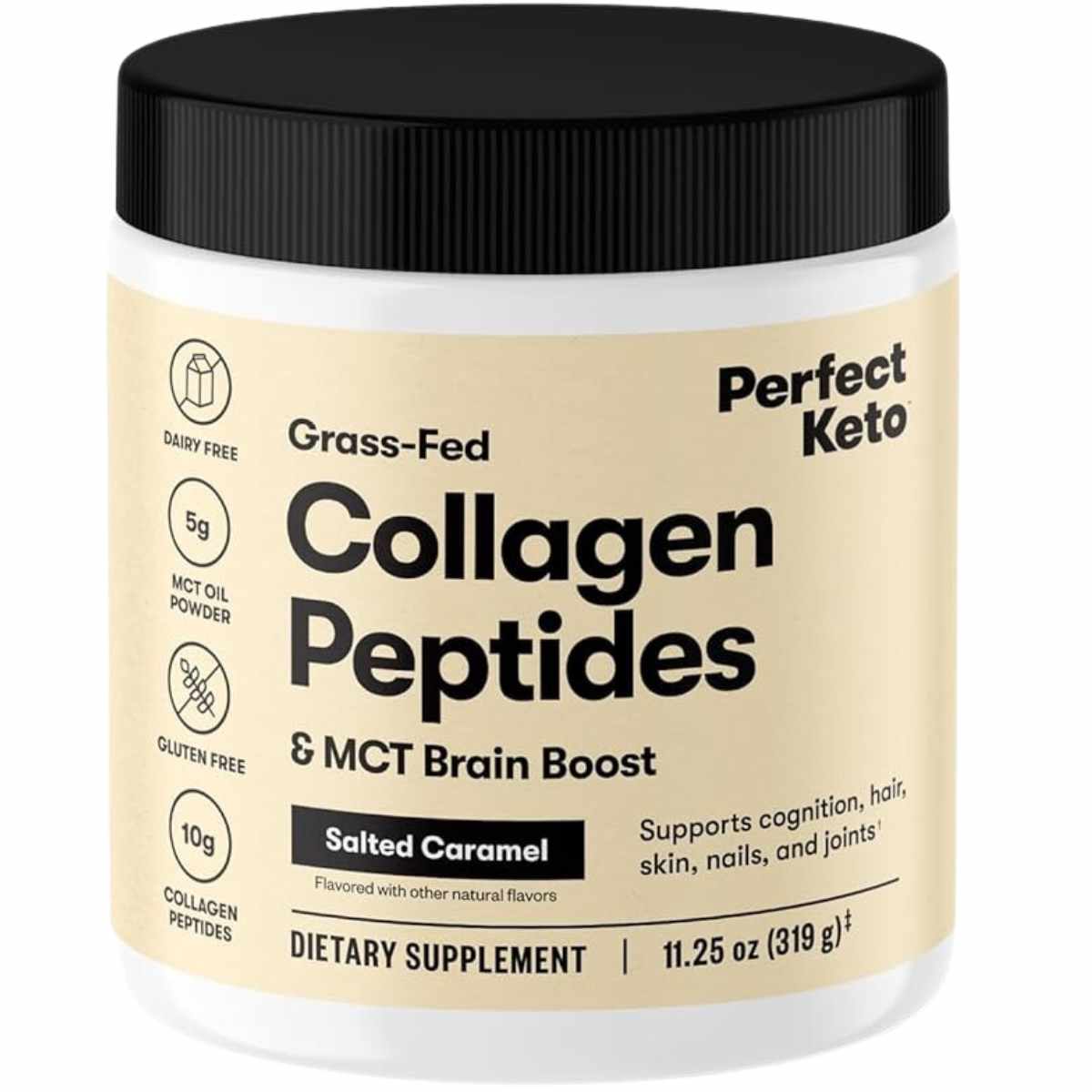 Perfect Keto Keto Collagen - Caramelo Salado - 20 servicios