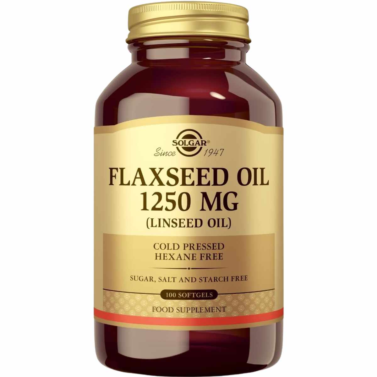 Solgar Aceite de Linaza 1250 mg - 100 Cápsulas Blandas - Haz Tu Pedido