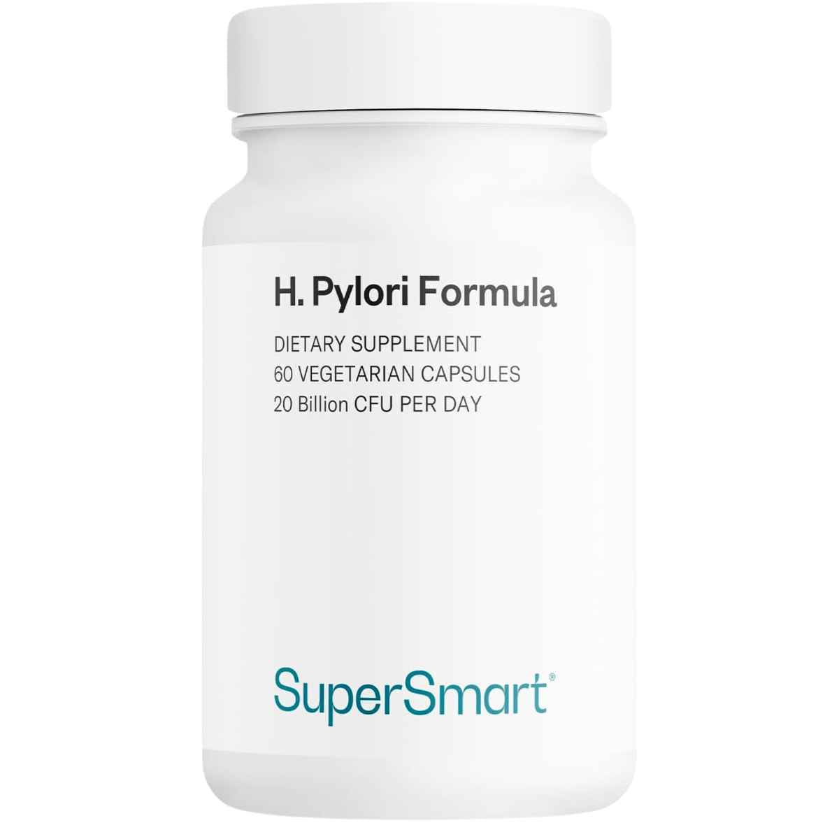 SuperSmart Lucha Contra H. Pylori Soporte Digestivo - 60 Cápsulas Vegetarianas